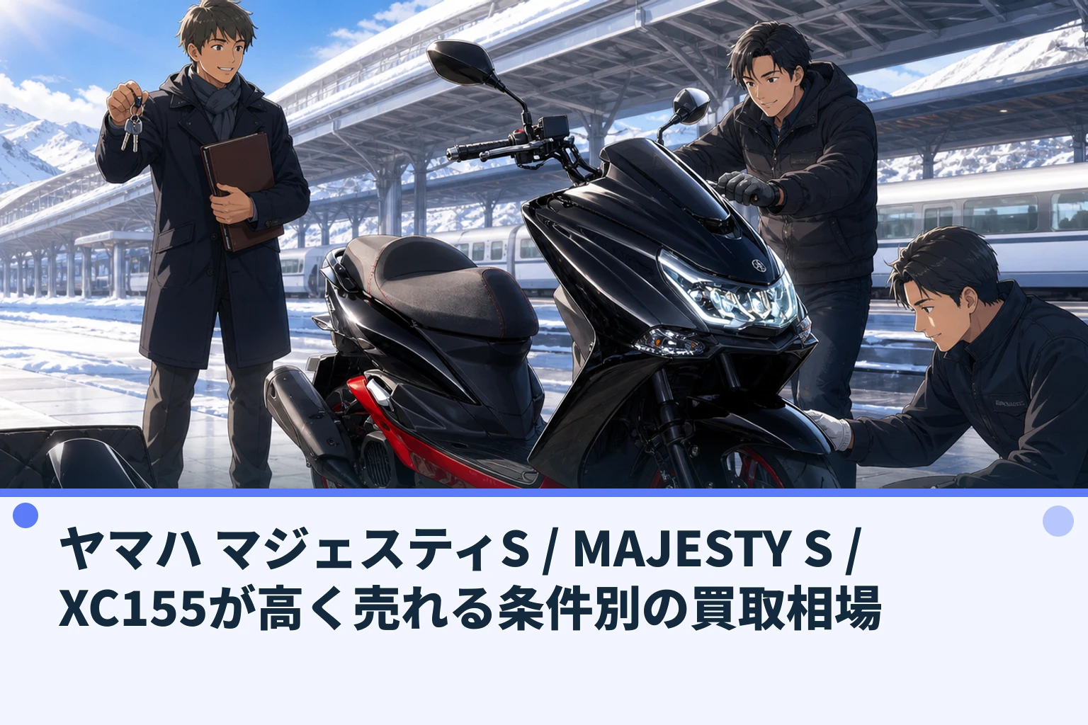 ヤマハ マジェスティS / MAJESTY S / XC155が高く売れる条件別の買取相場