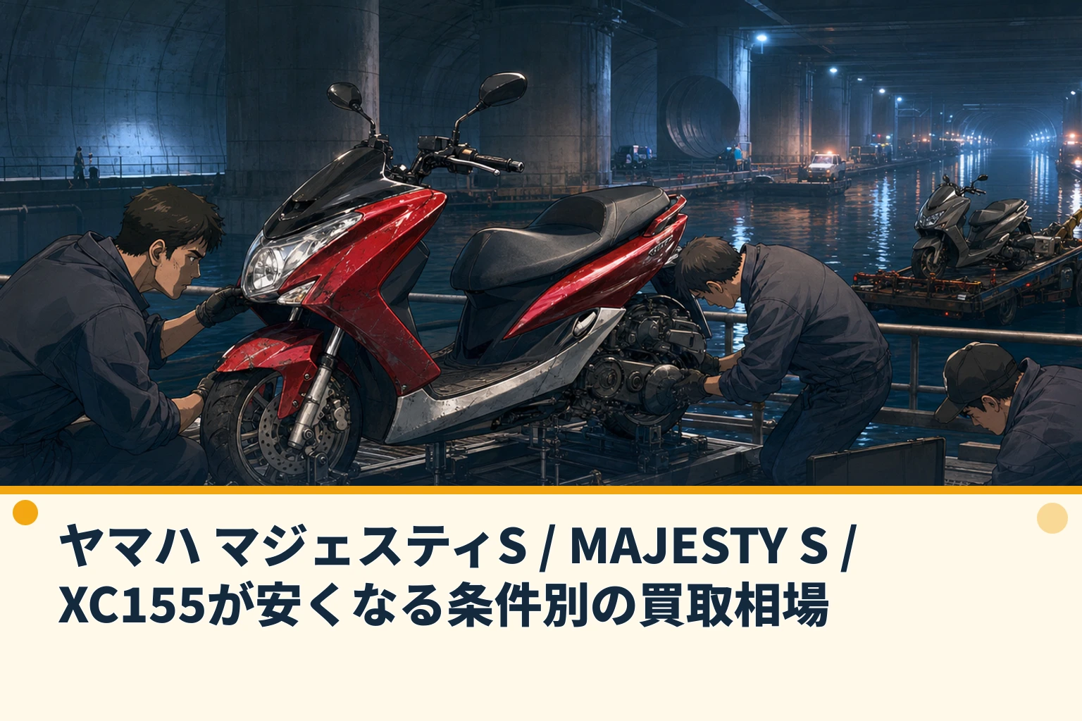 ヤマハ マジェスティS / MAJESTY S / XC155が安くなる条件別の買取相場