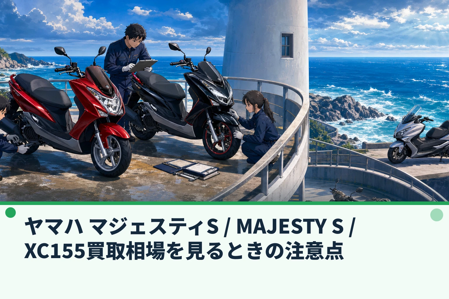 ヤマハ マジェスティS / MAJESTY S / XC155買取相場を見るときの注意点