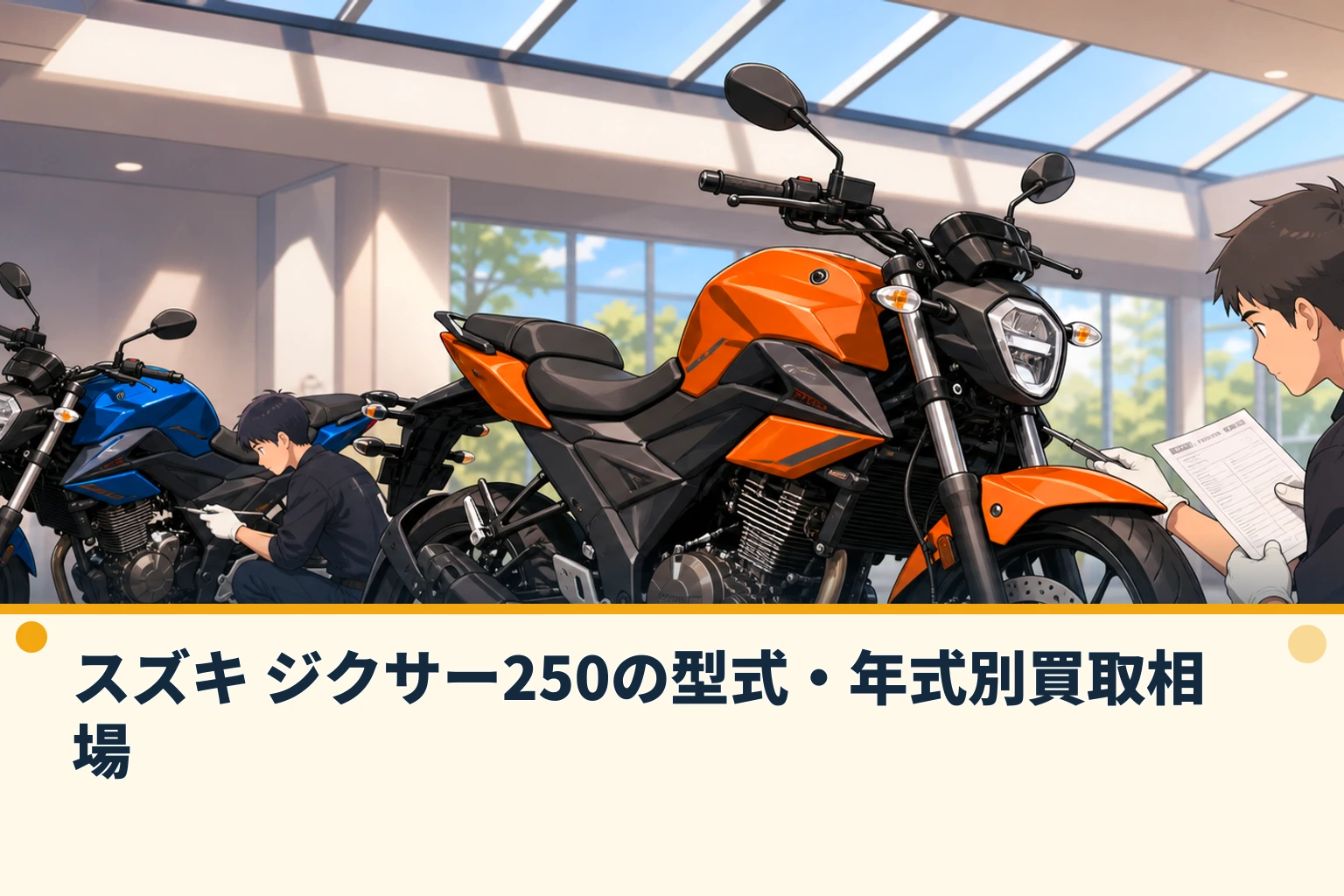 スズキ ジクサー250の型式・年式別買取相場