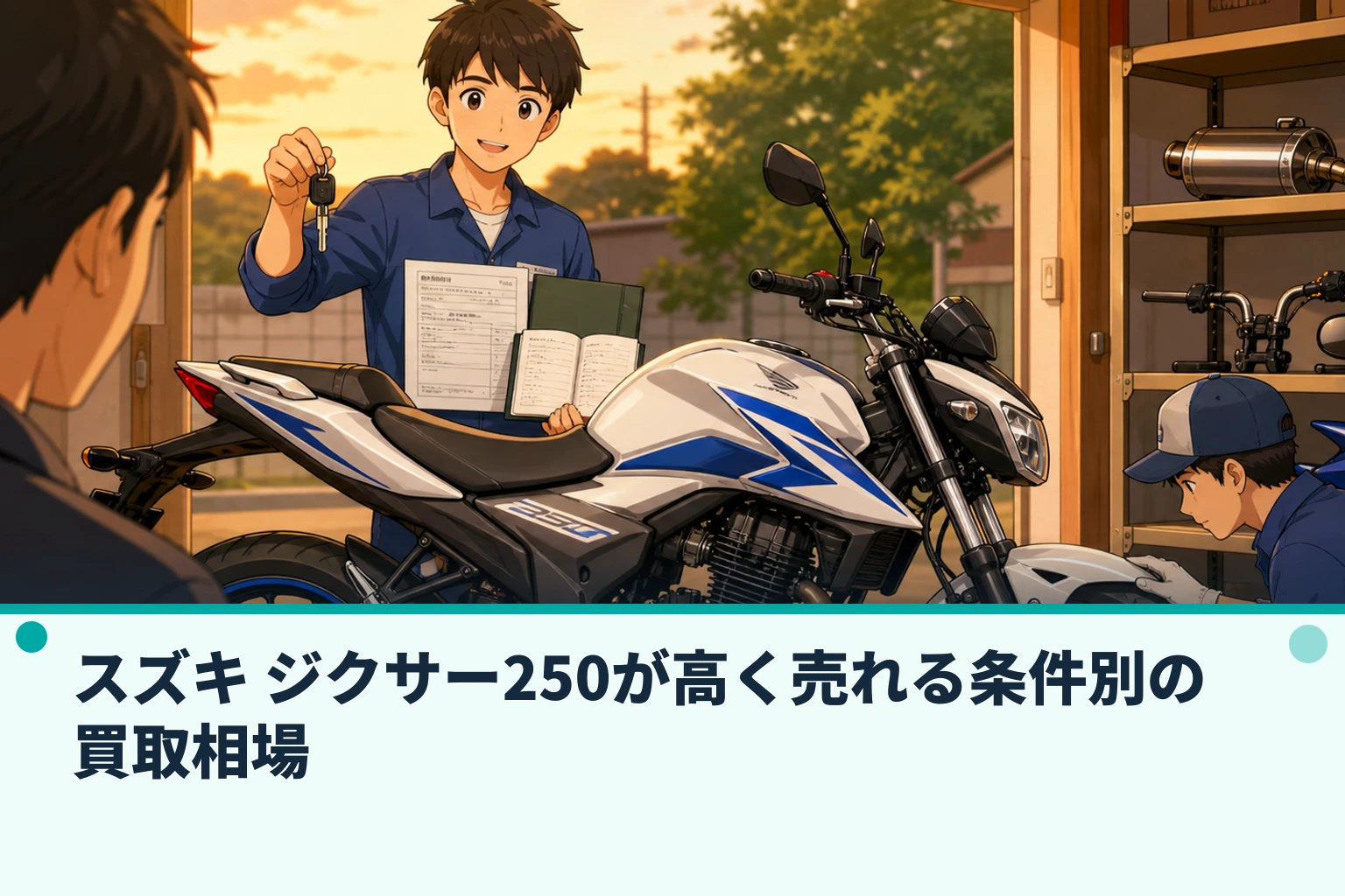 スズキ ジクサー250が高く売れる条件別の買取相場