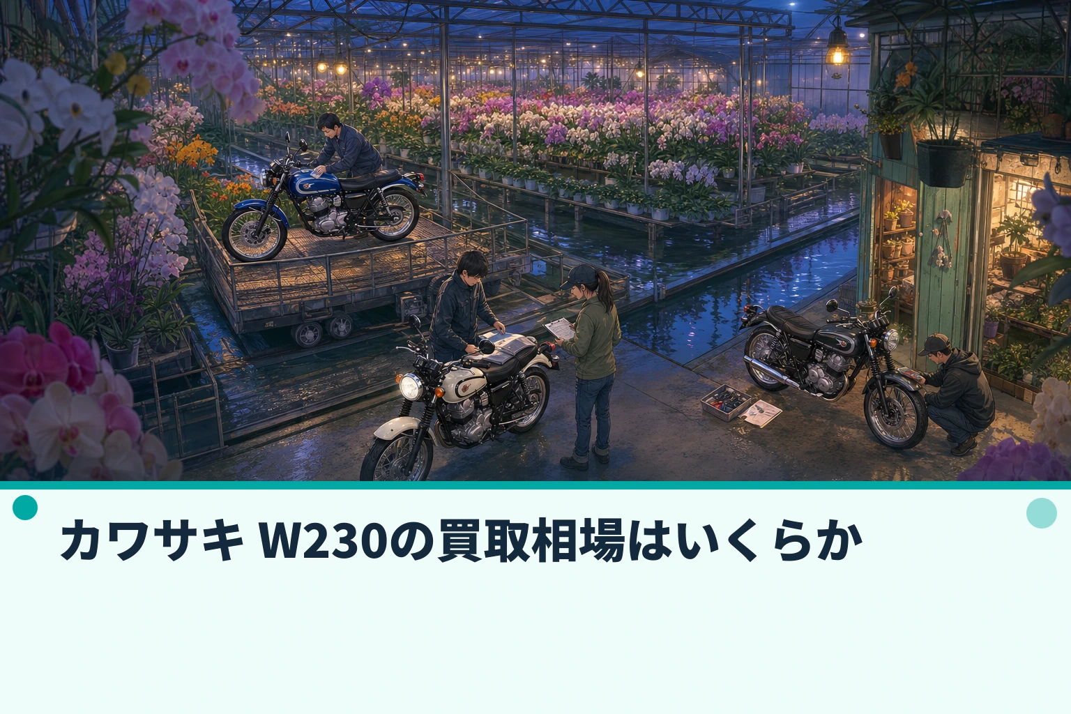 カワサキ W230の買取相場はいくらか