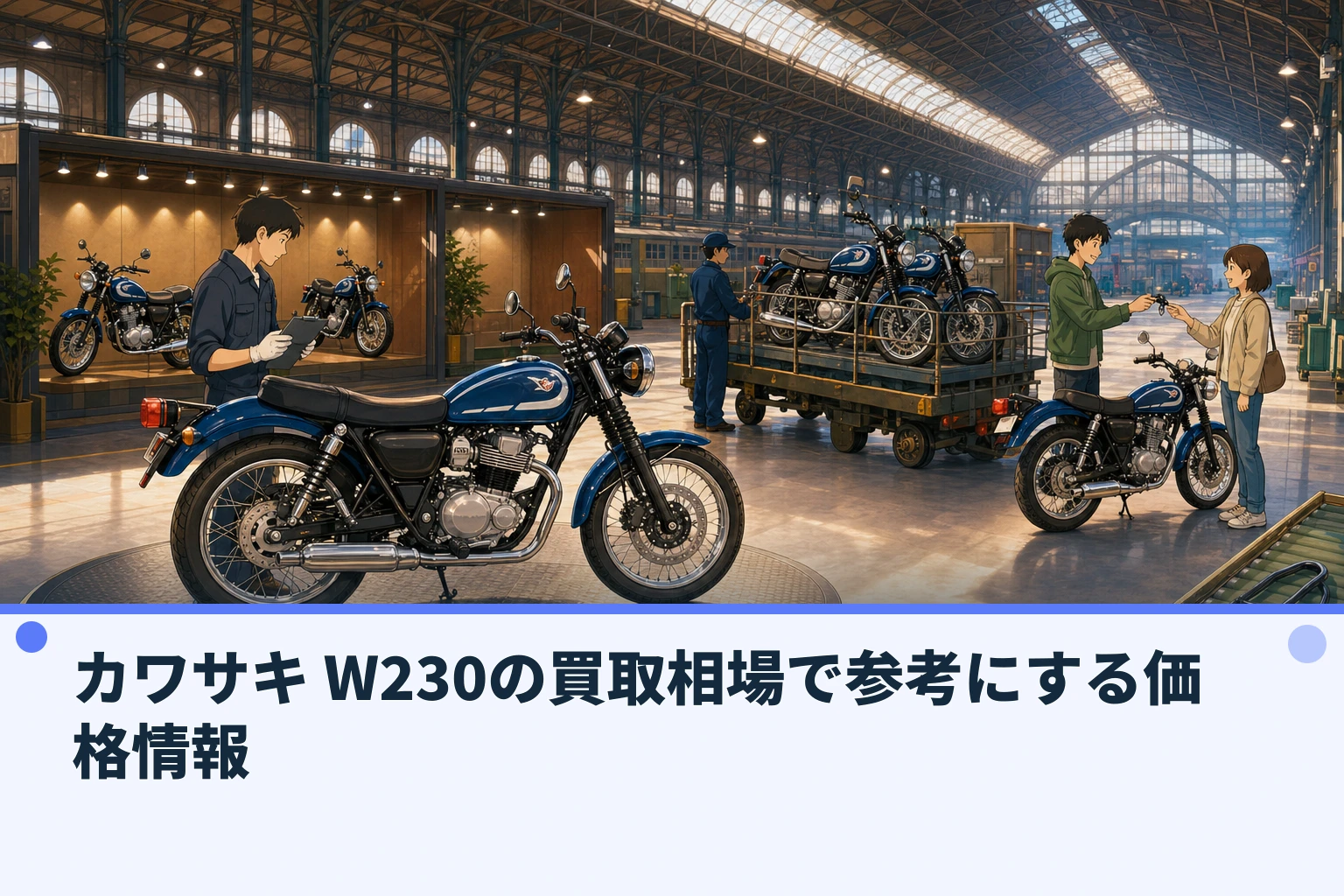 カワサキ W230の買取相場で参考にする価格情報