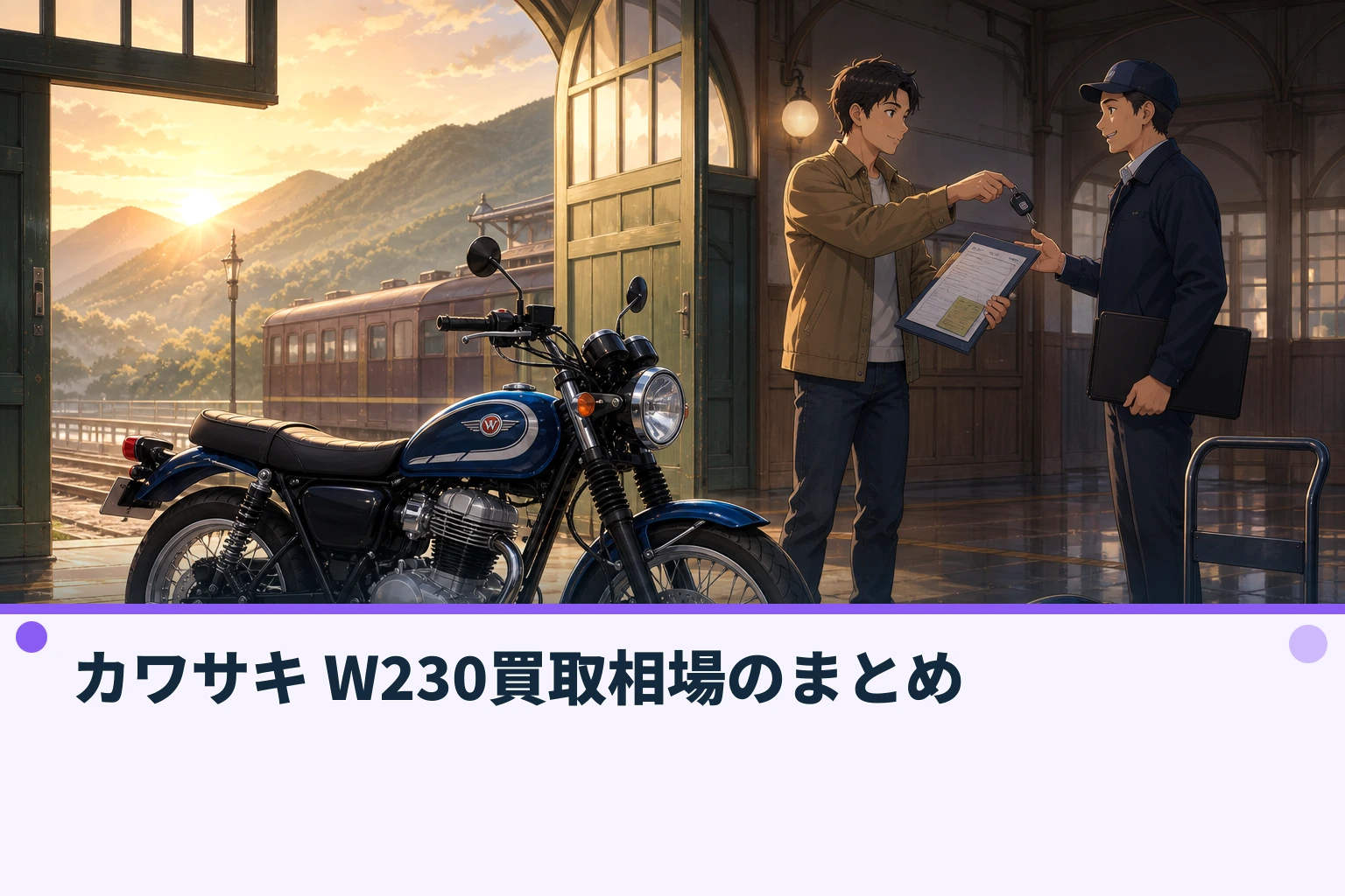 カワサキ W230買取相場のまとめ