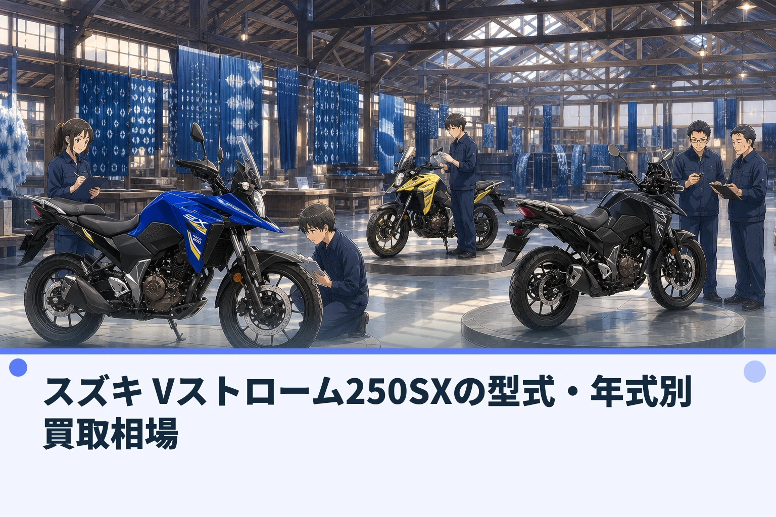 スズキ Vストローム250SXの型式・年式別買取相場