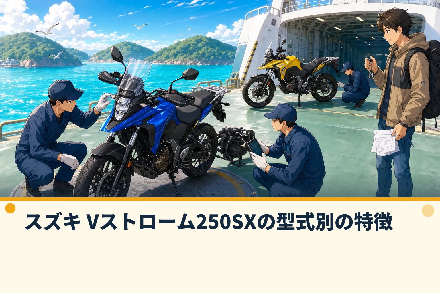 スズキ Vストローム250SXの型式別の特徴