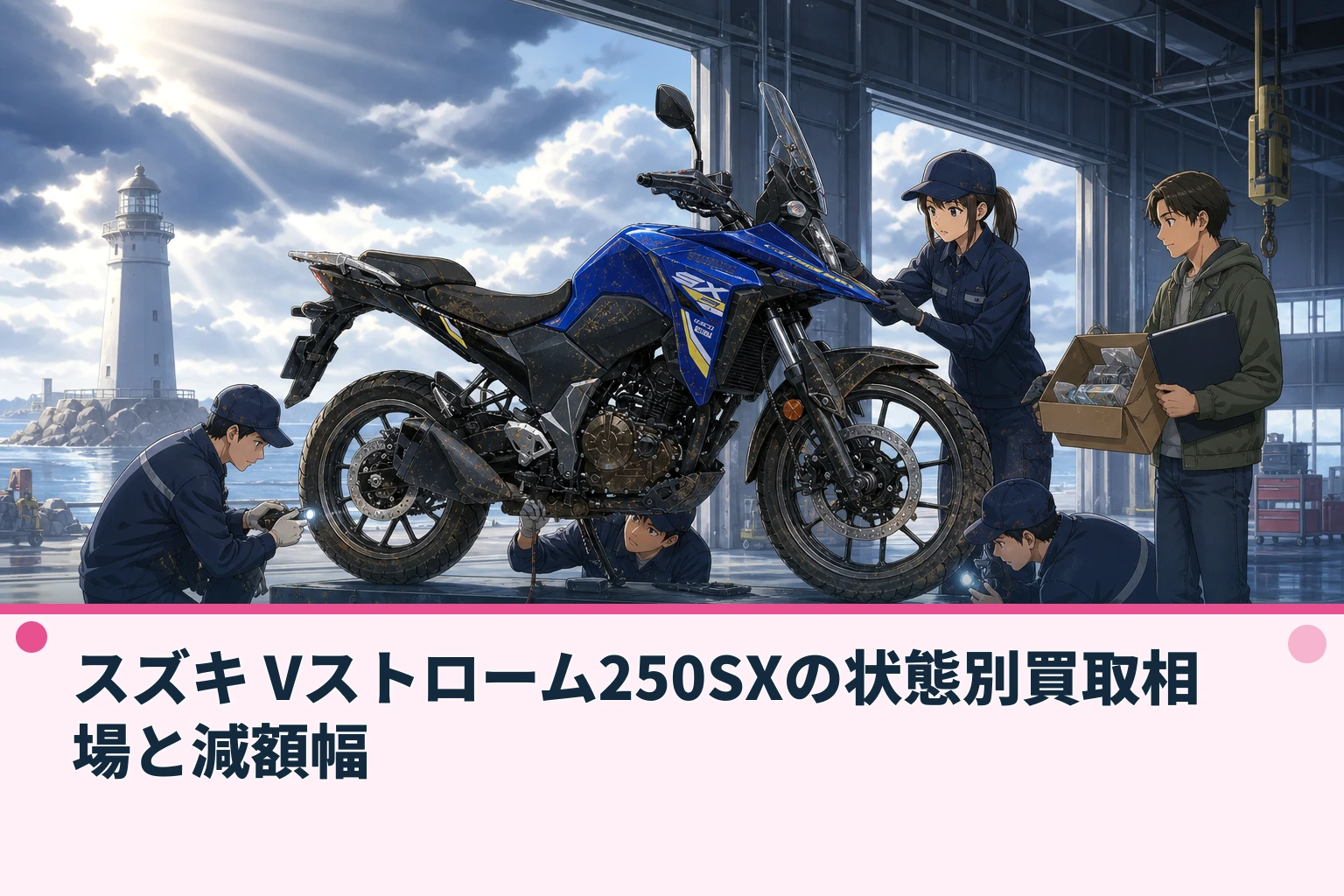 スズキ Vストローム250SXの状態別買取相場と減額幅
