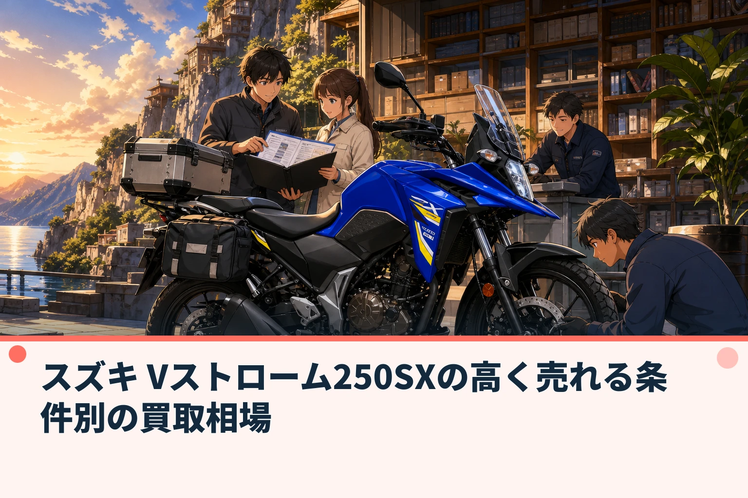 スズキ Vストローム250SXの高く売れる条件別の買取相場