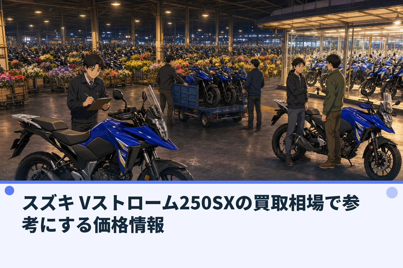 スズキ Vストローム250SXの買取相場で参考にする価格情報