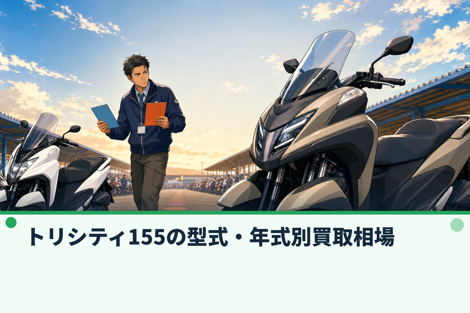 トリシティ155の型式・年式別買取相場