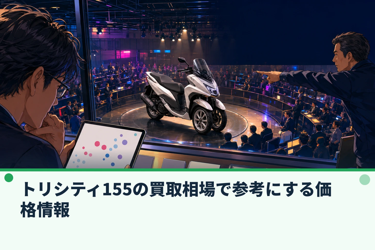 トリシティ155の買取相場で参考にする価格情報