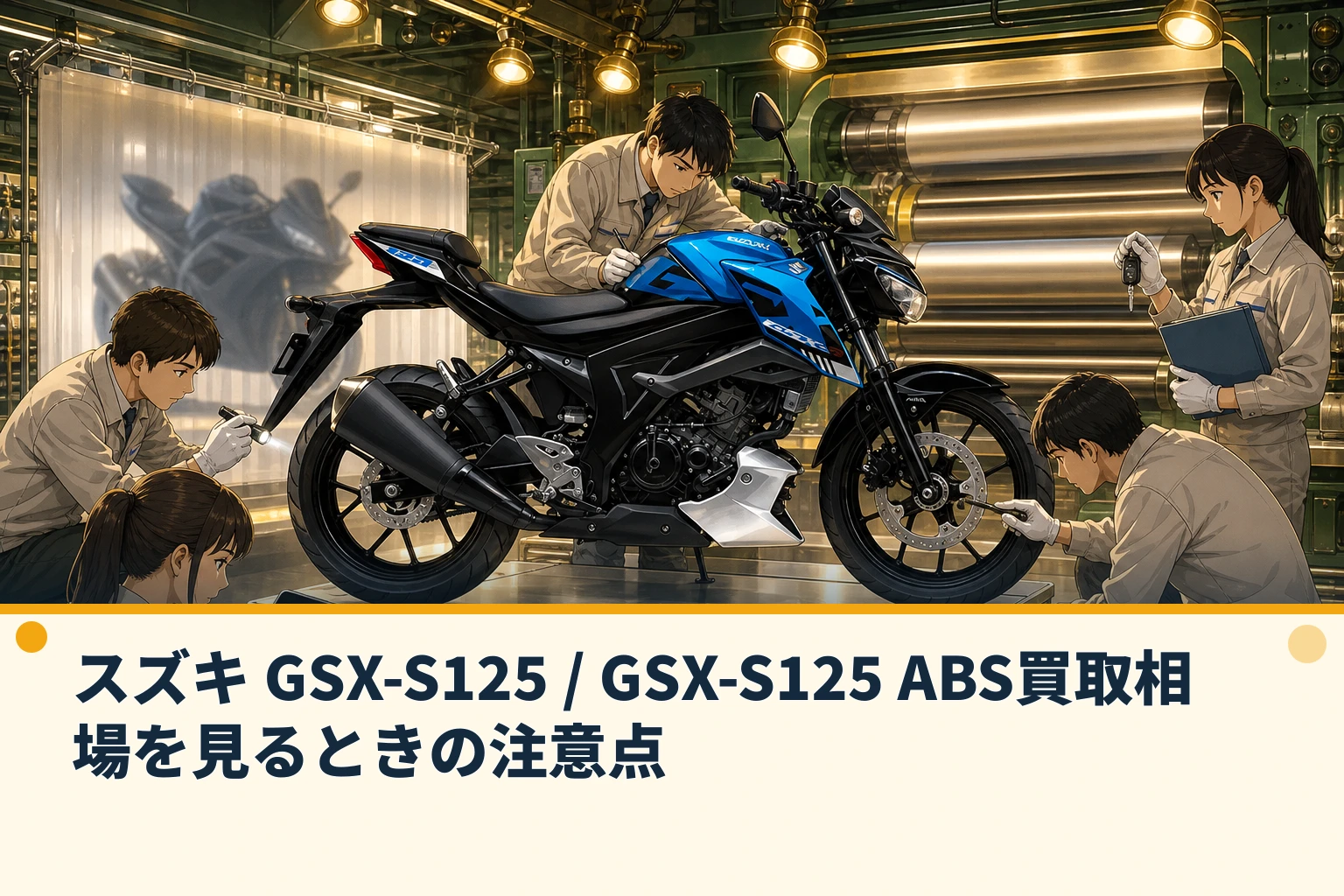 スズキ GSX-S125 / GSX-S125 ABS買取相場を見るときの注意点