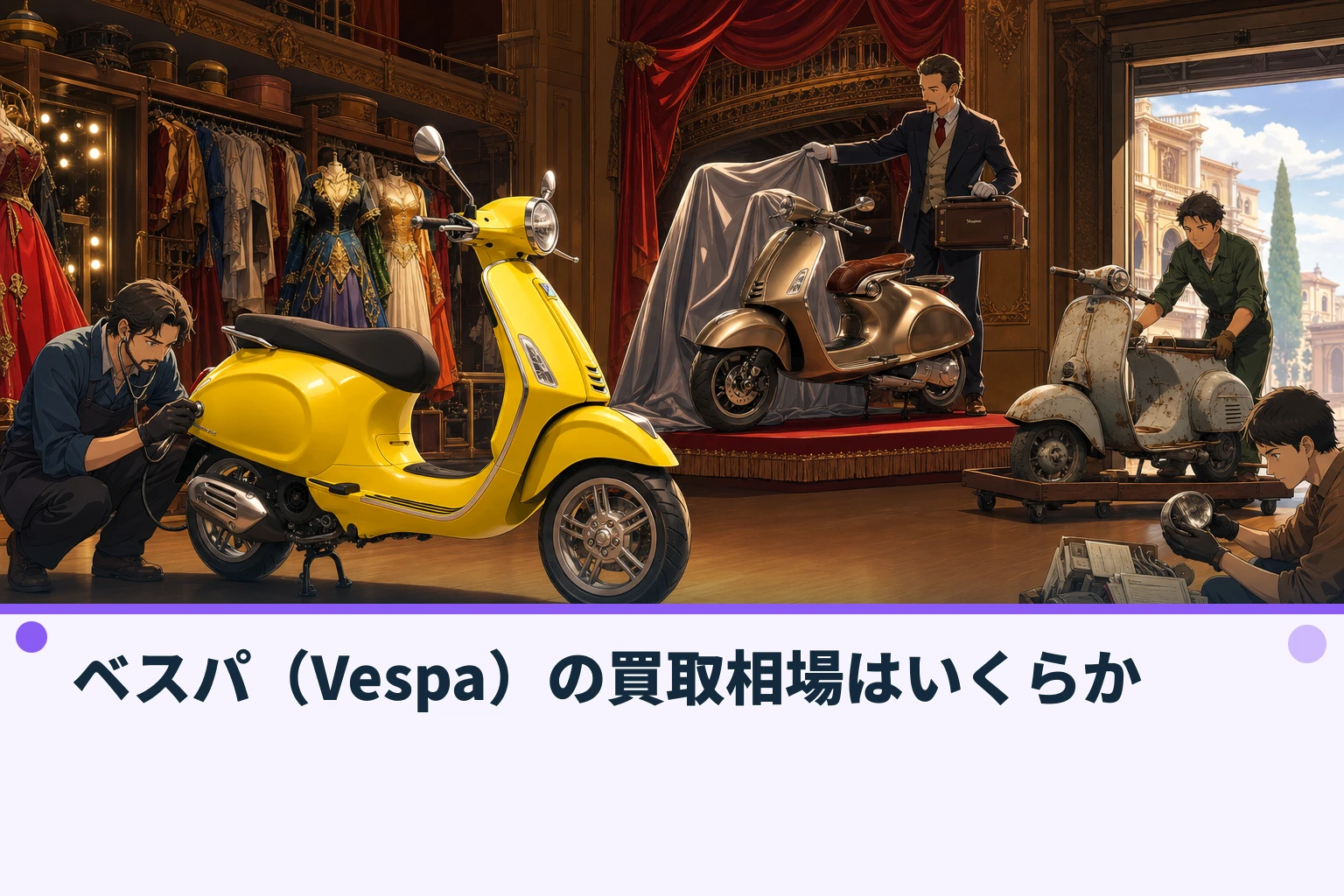 ベスパ（Vespa）の買取相場はいくらか