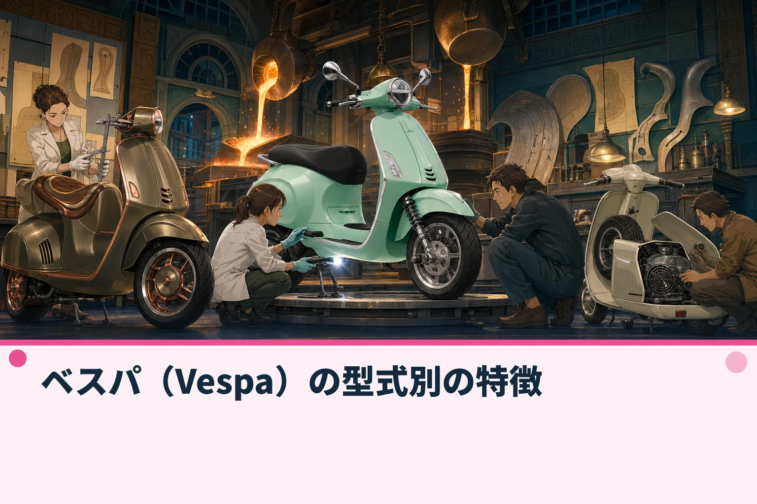 ベスパ（Vespa）の型式別の特徴