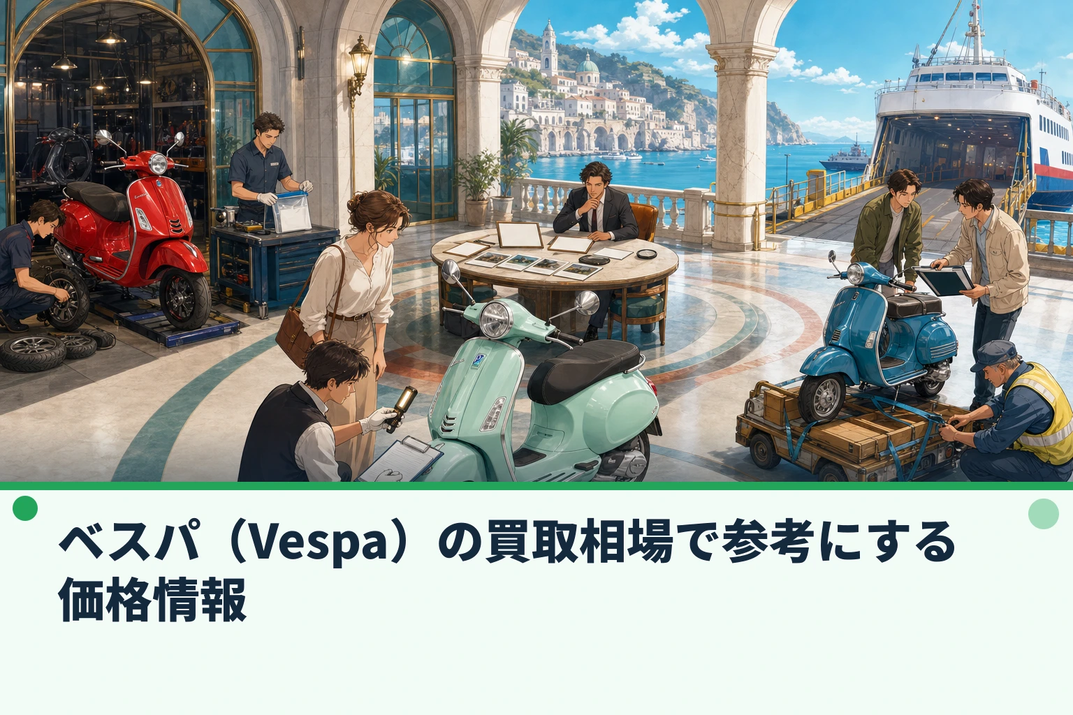 ベスパ（Vespa）の買取相場で参考にする価格情報