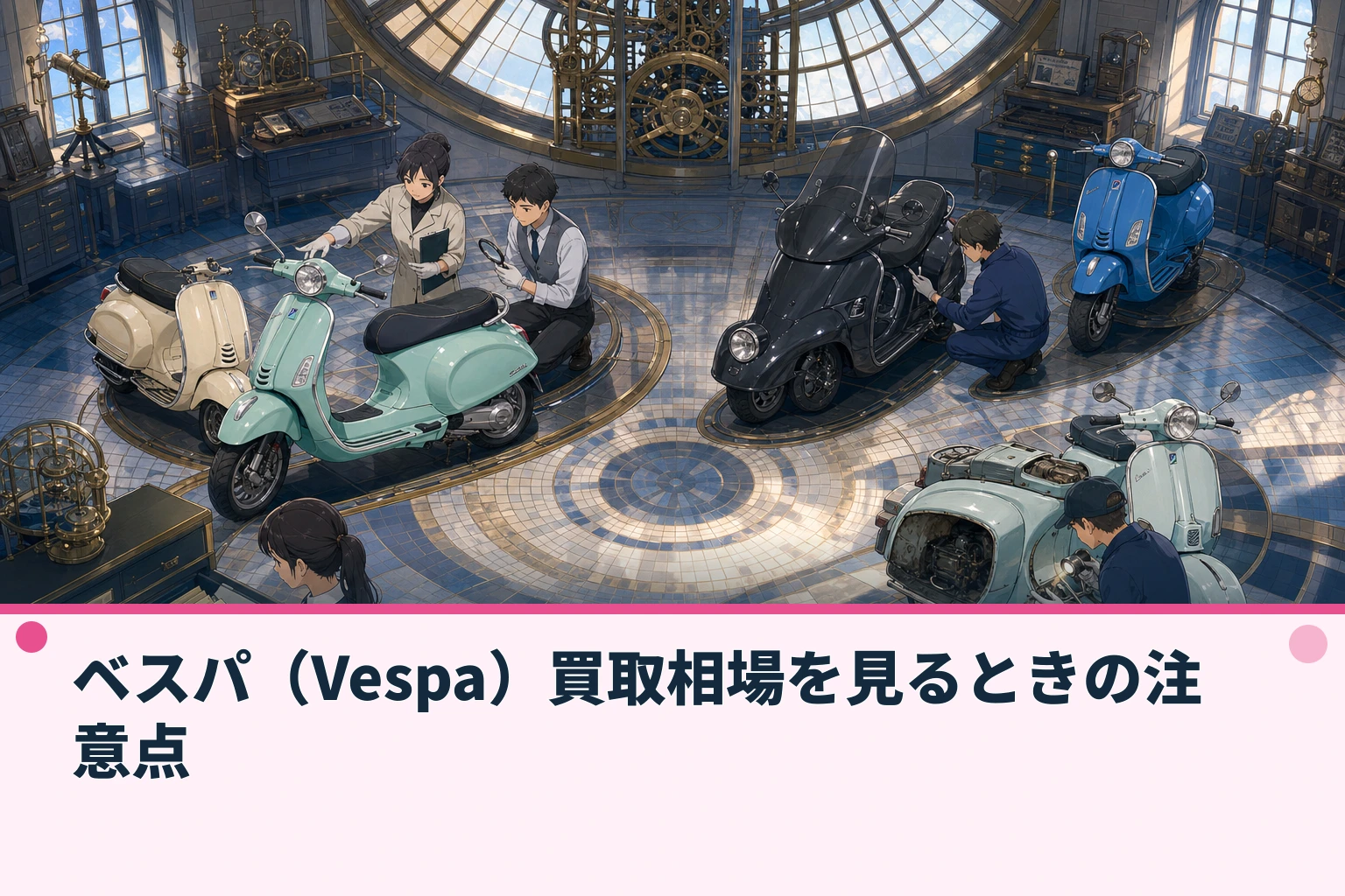 ベスパ（Vespa）買取相場を見るときの注意点