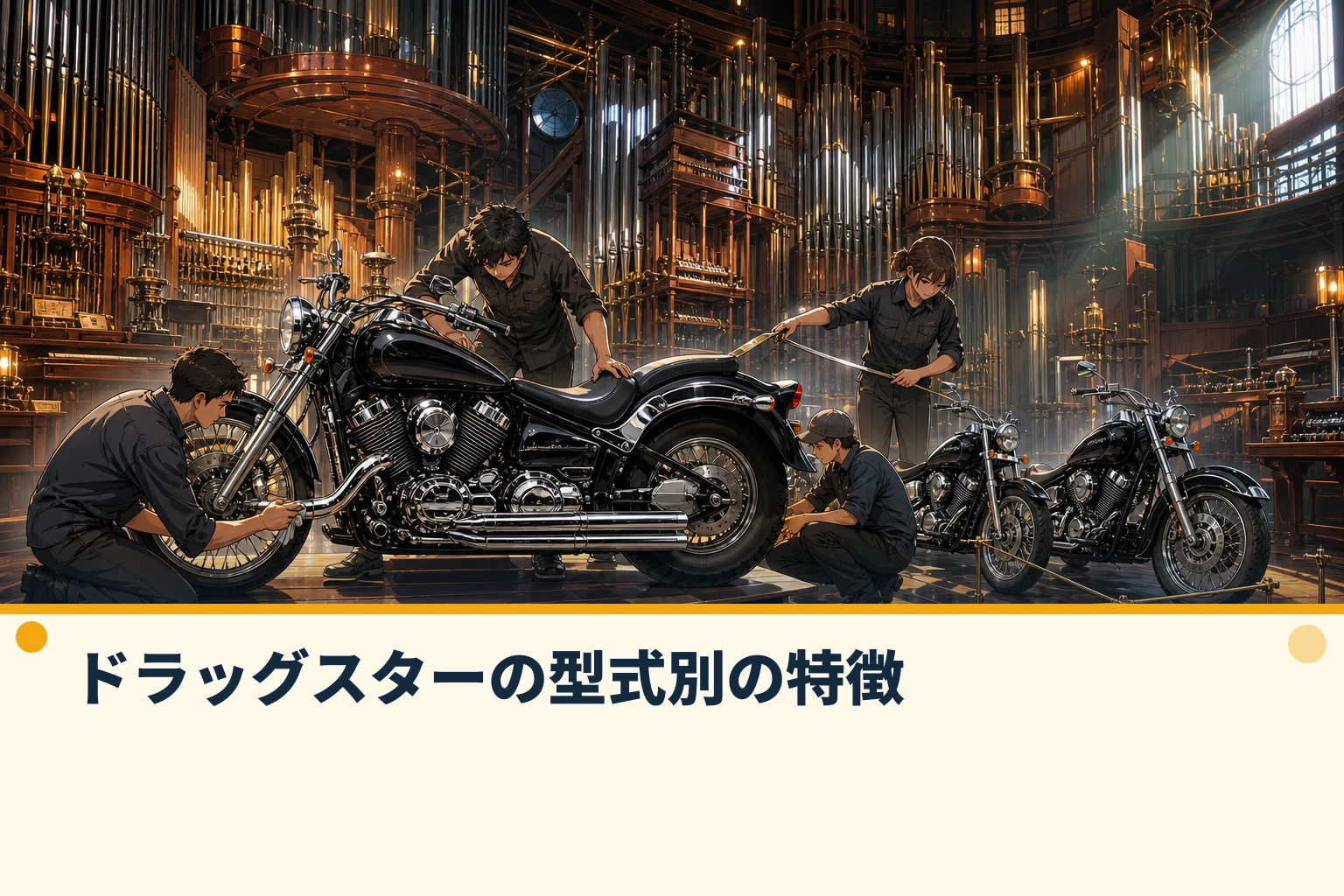 ドラッグスターの型式別の特徴