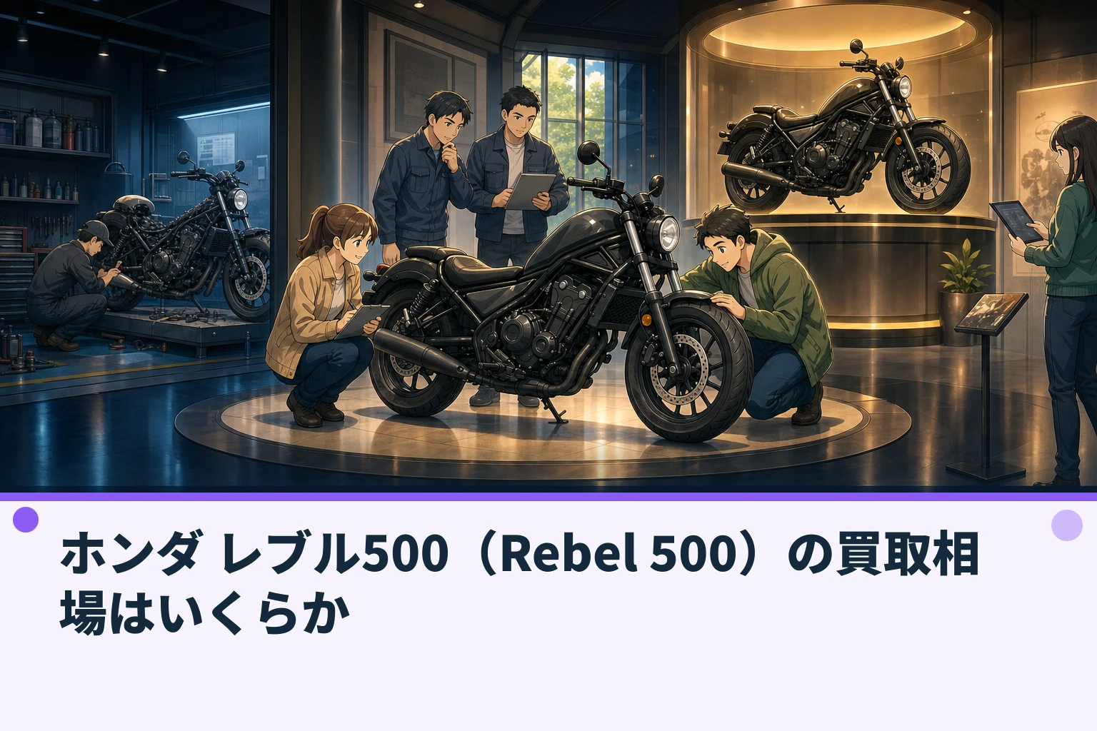 ホンダ レブル500（Rebel 500）の買取相場はいくらか