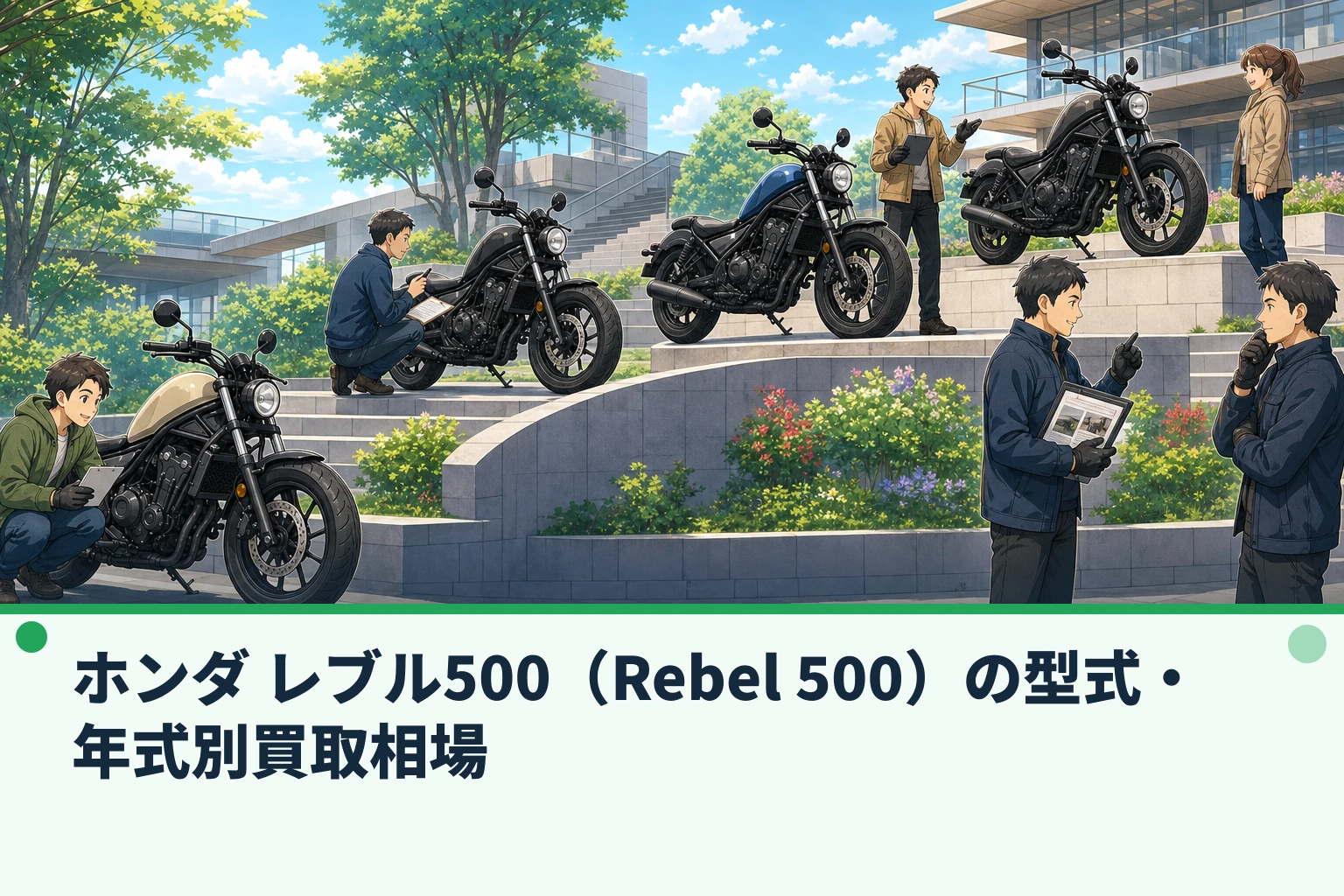 ホンダ レブル500（Rebel 500）の型式・年式別買取相場
