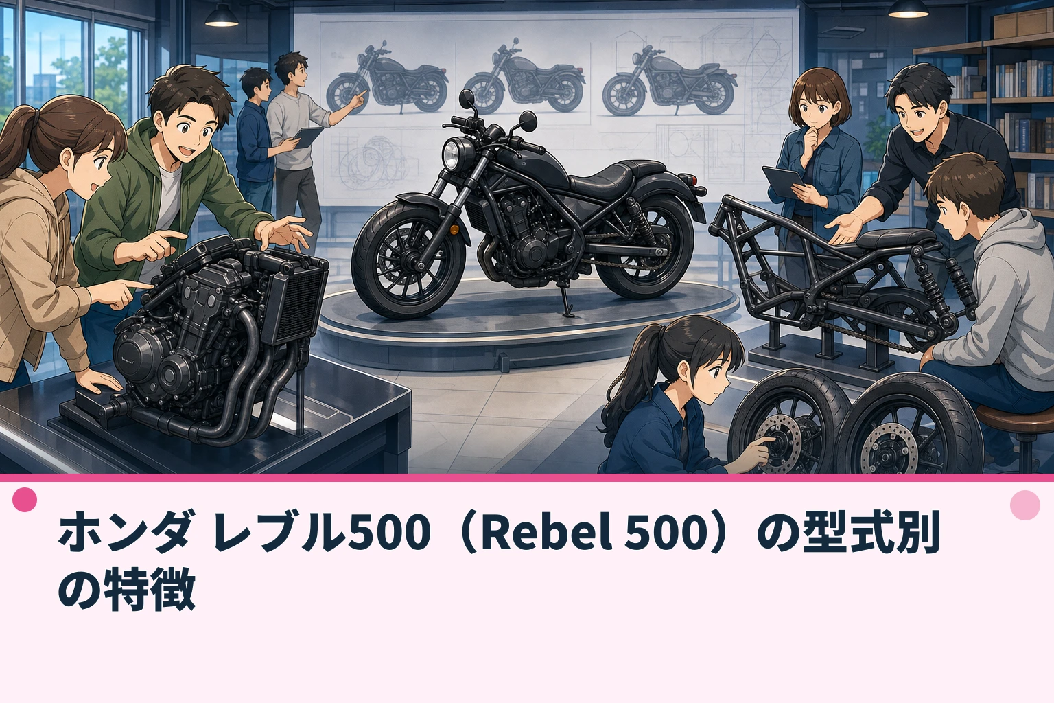 ホンダ レブル500（Rebel 500）の型式別の特徴