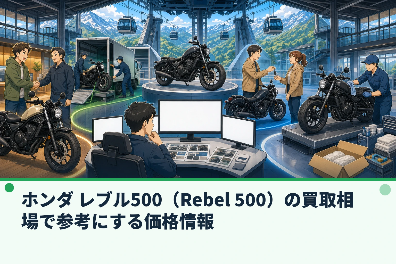ホンダ レブル500（Rebel 500）の買取相場で参考にする価格情報