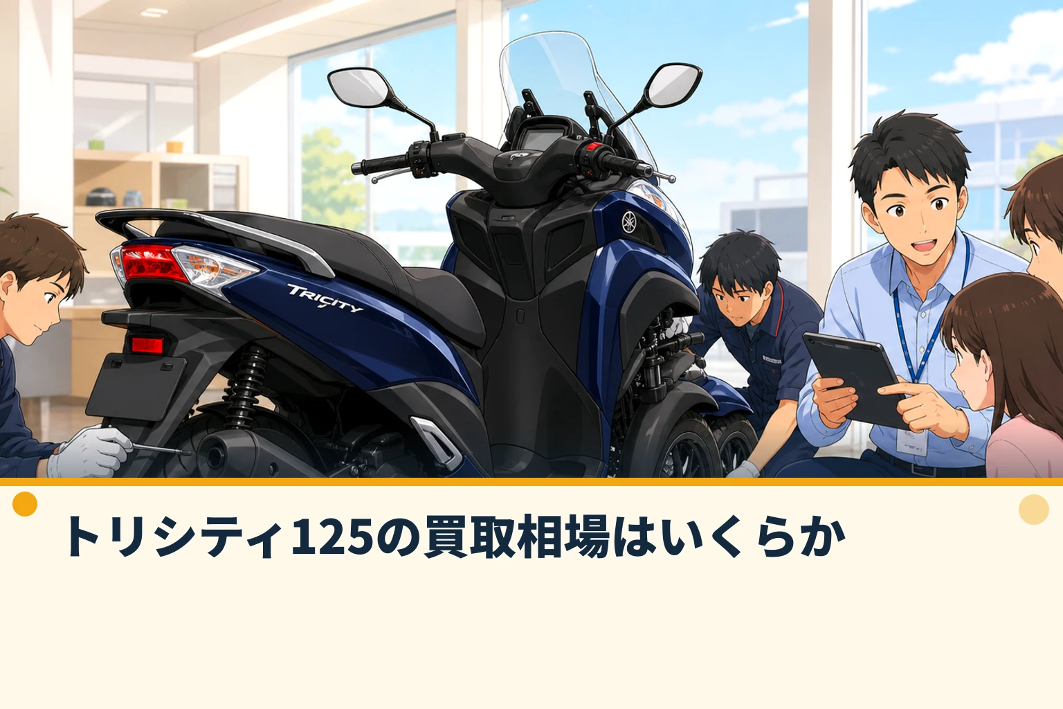 トリシティ125の買取相場はいくらか