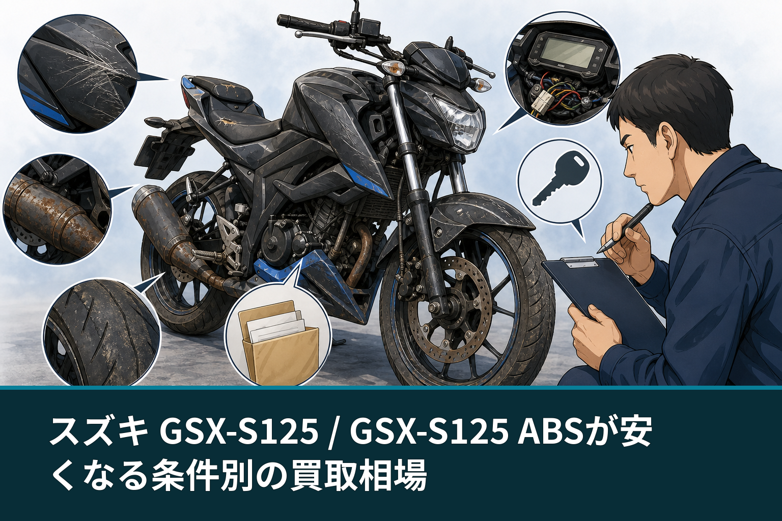 スズキ GSX-S125 / GSX-S125 ABSが安くなる条件別の買取相場