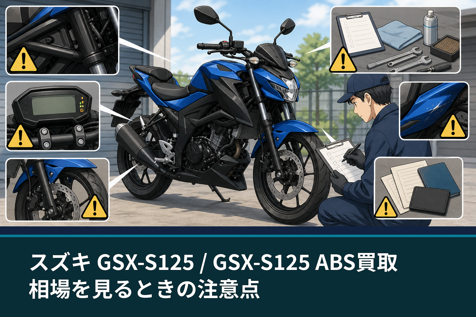 スズキ GSX-S125 / GSX-S125 ABS買取相場を見るときの注意点