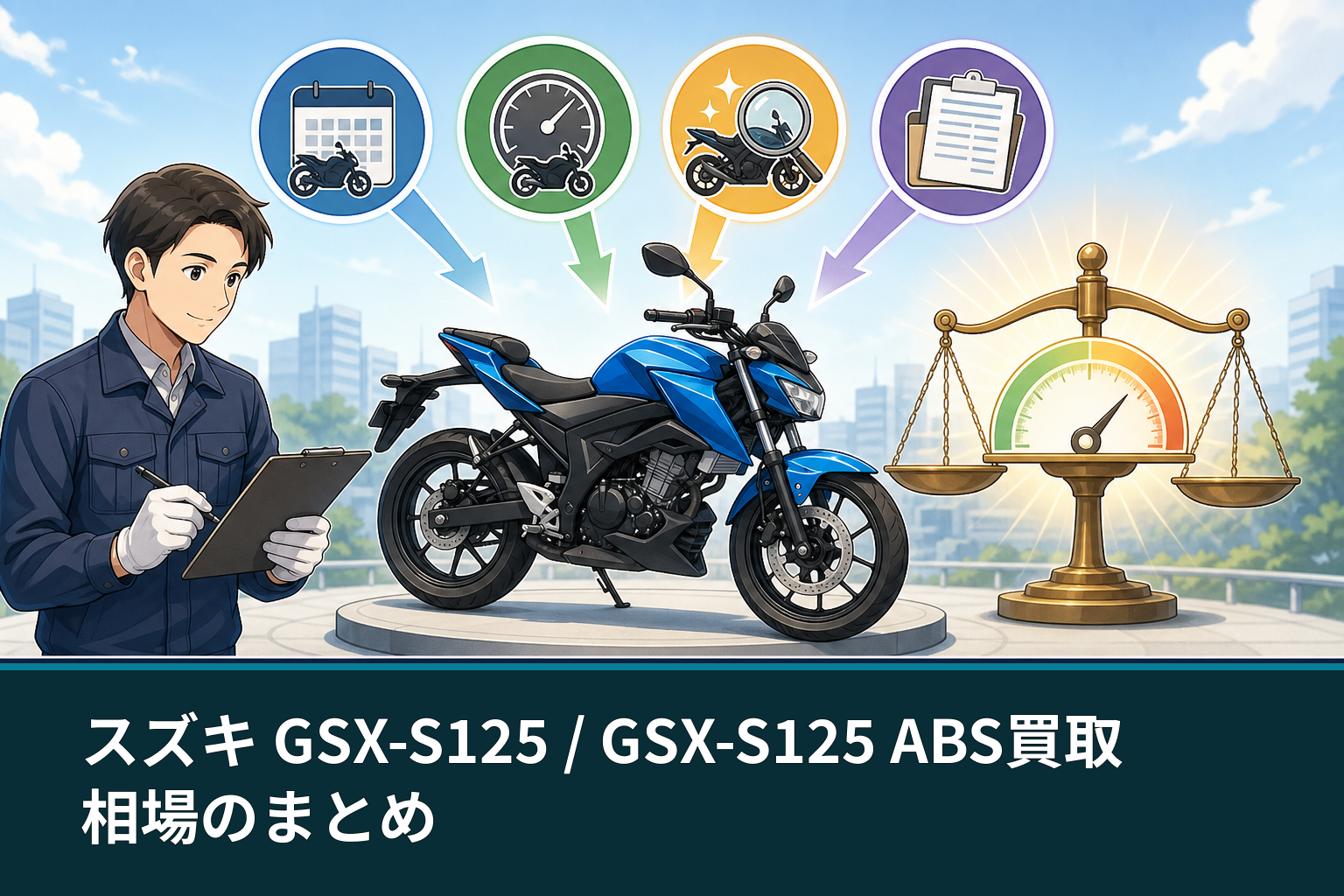 スズキ GSX-S125 / GSX-S125 ABS買取相場のまとめ