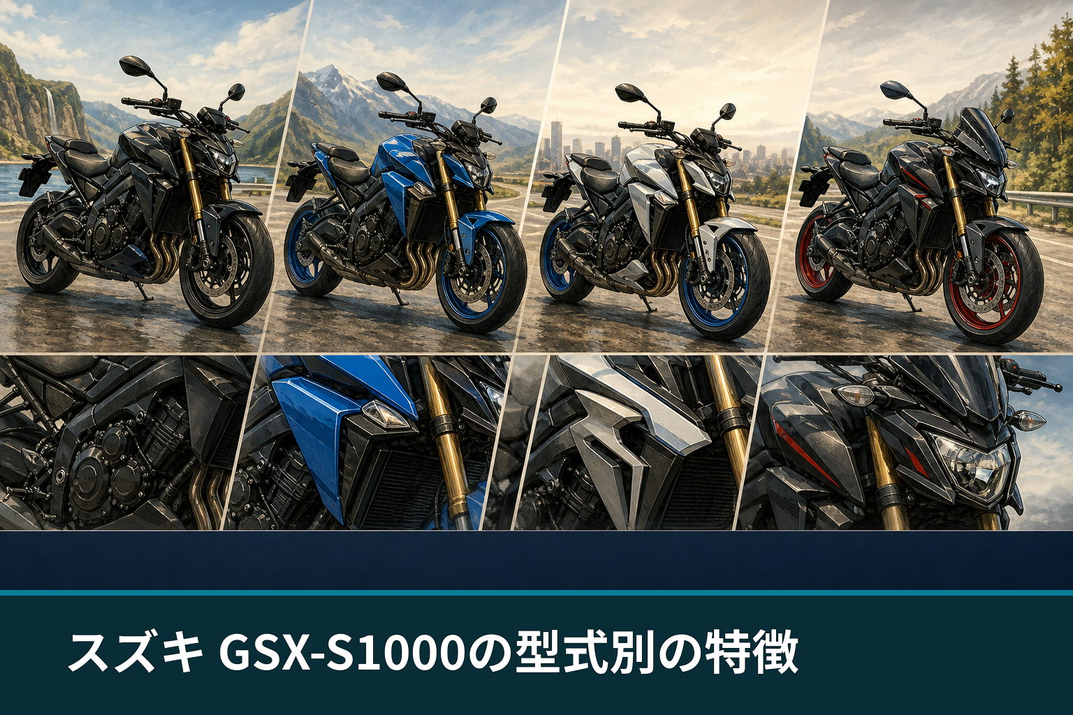 スズキ GSX-S1000の型式別の特徴