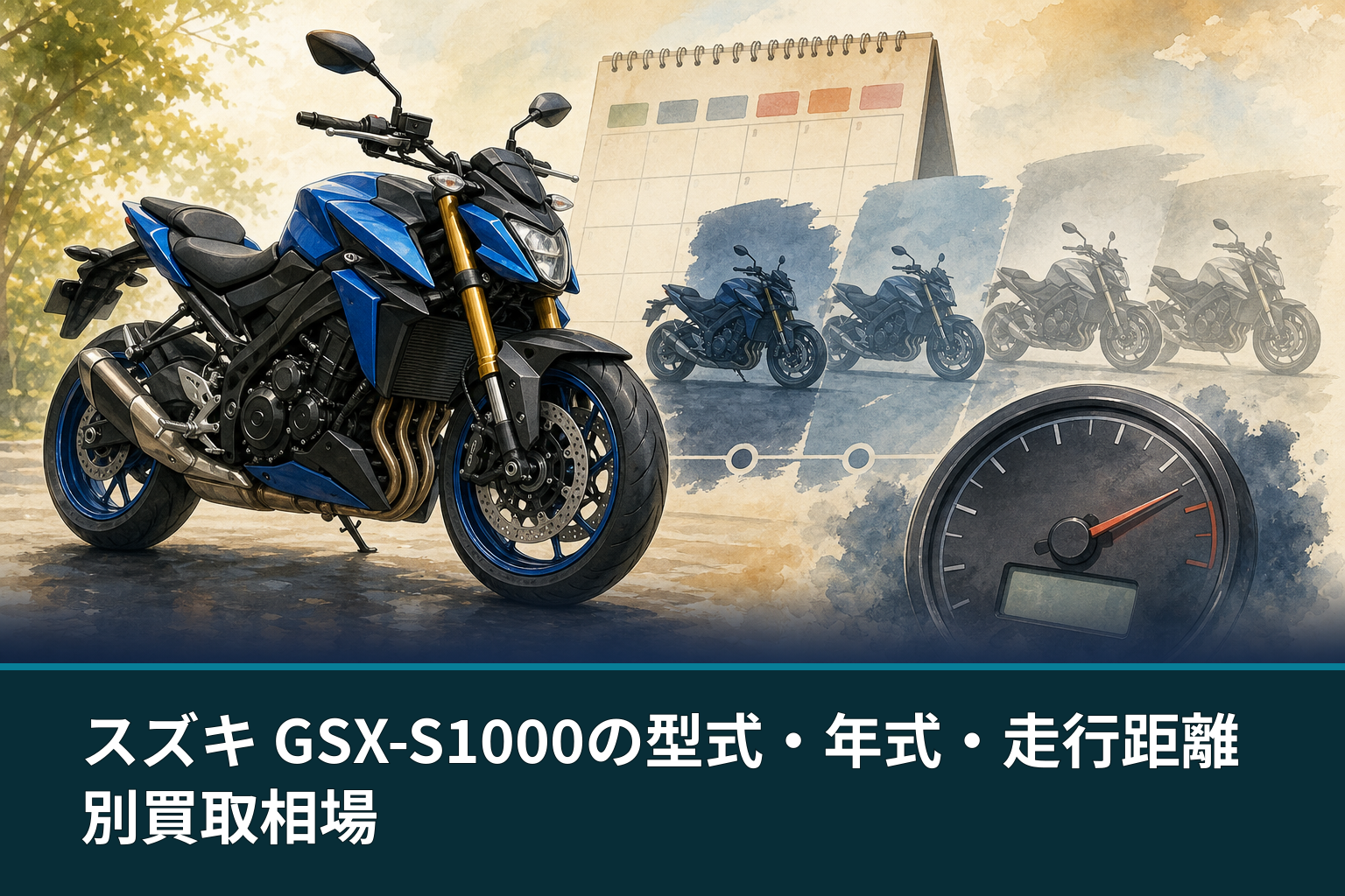 スズキ GSX-S1000の型式・年式・走行距離別買取相場