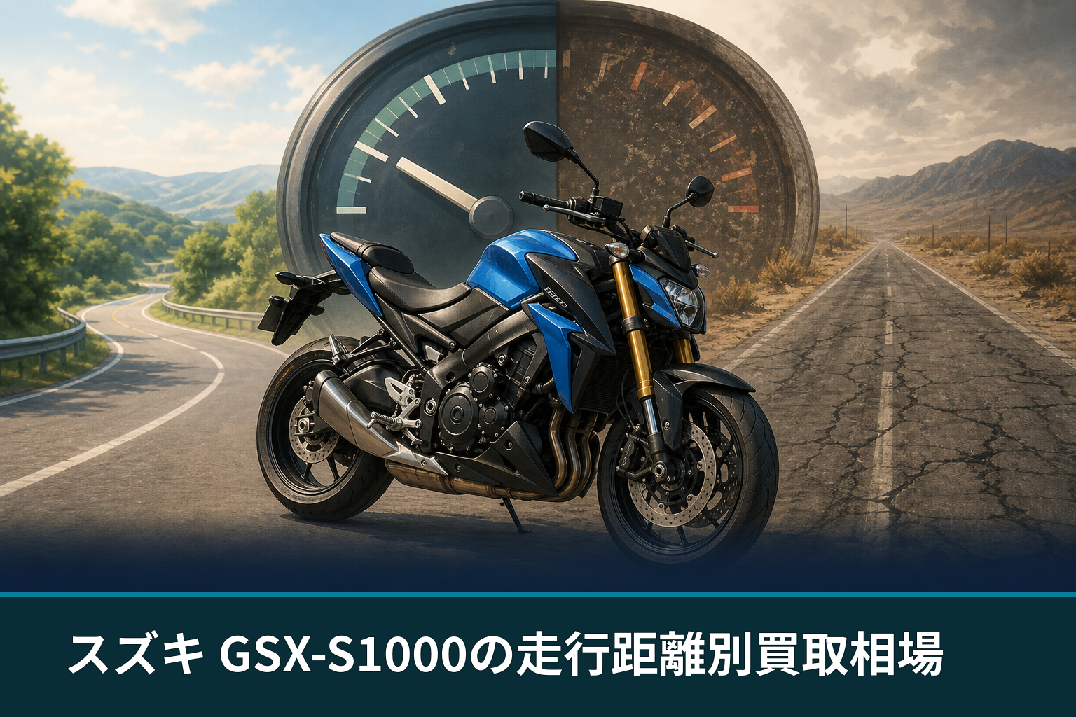 スズキ GSX-S1000の走行距離別買取相場