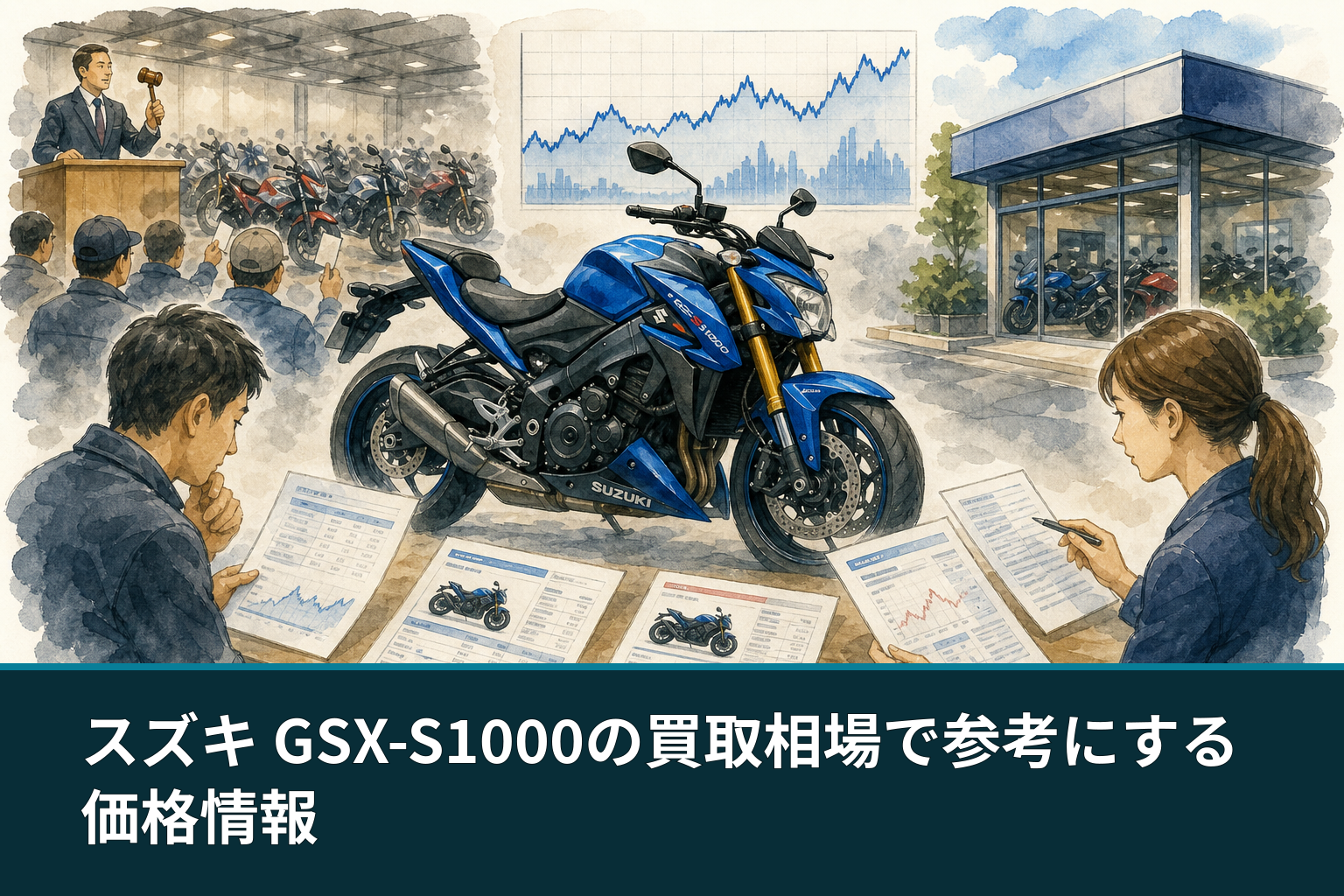 スズキ GSX-S1000の買取相場で参考にする価格情報