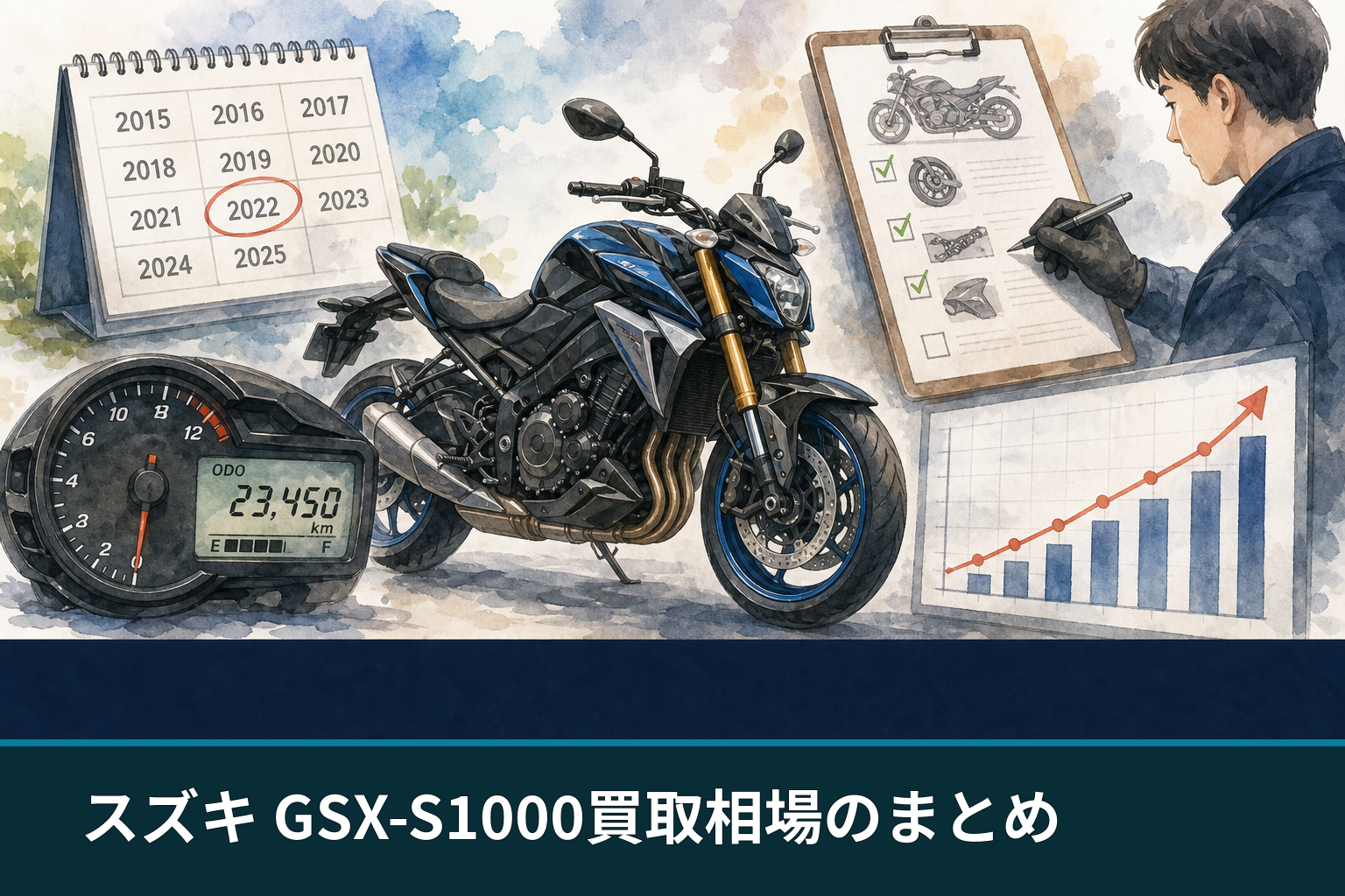 スズキ GSX-S1000買取相場のまとめ
