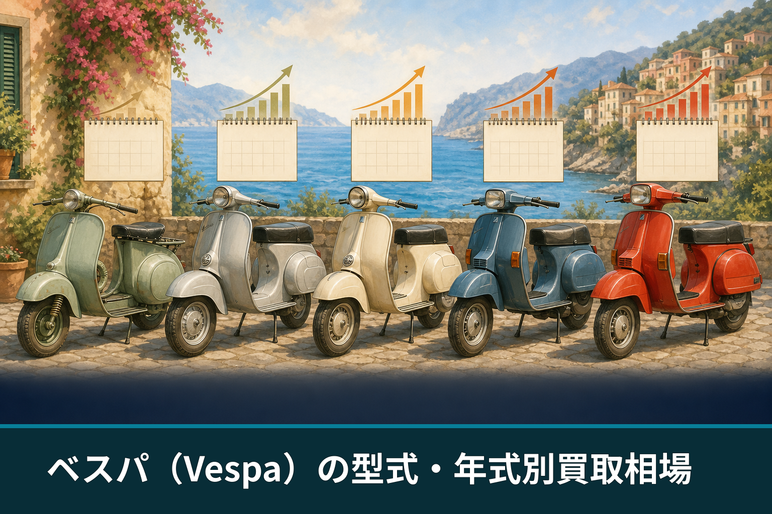 ベスパ（Vespa）の型式・年式別買取相場