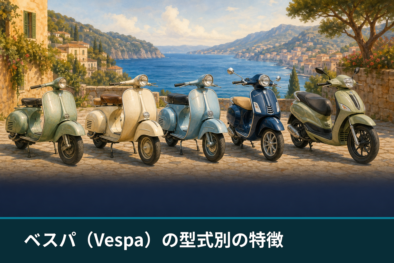 ベスパ（Vespa）の型式別の特徴