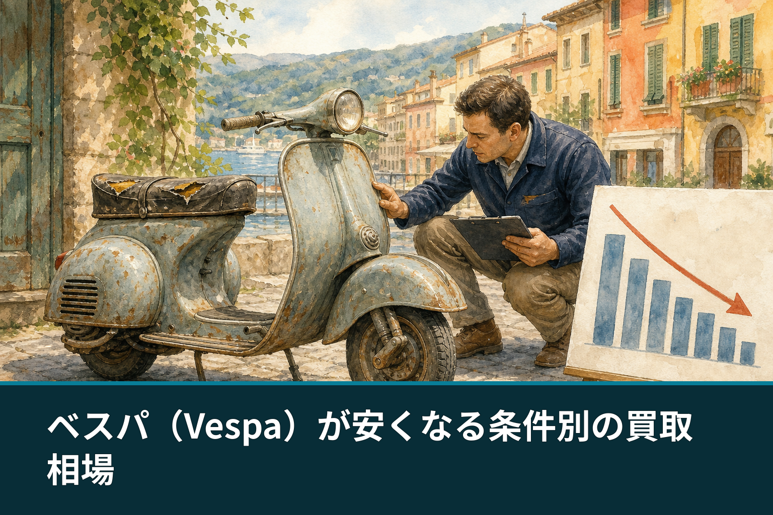 ベスパ（Vespa）が安くなる条件別の買取相場