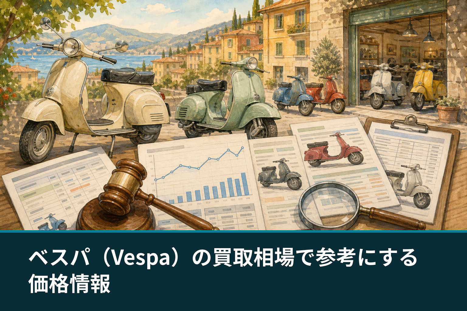 ベスパ（Vespa）の買取相場で参考にする価格情報
