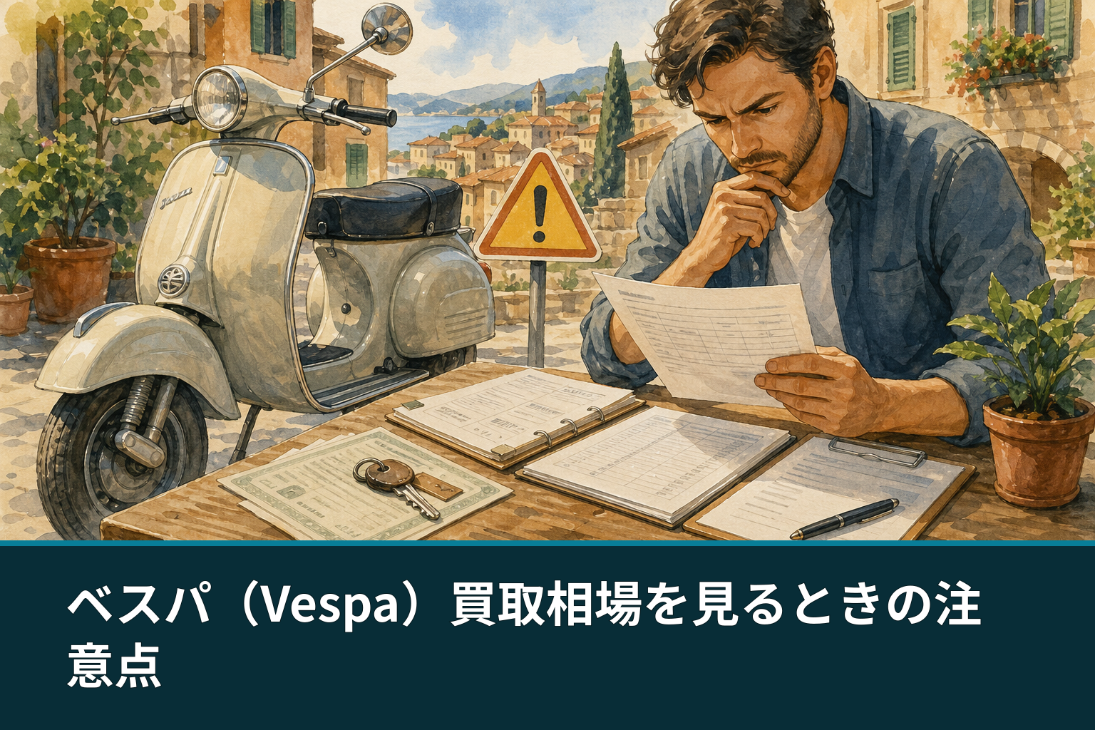 ベスパ（Vespa）買取相場を見るときの注意点