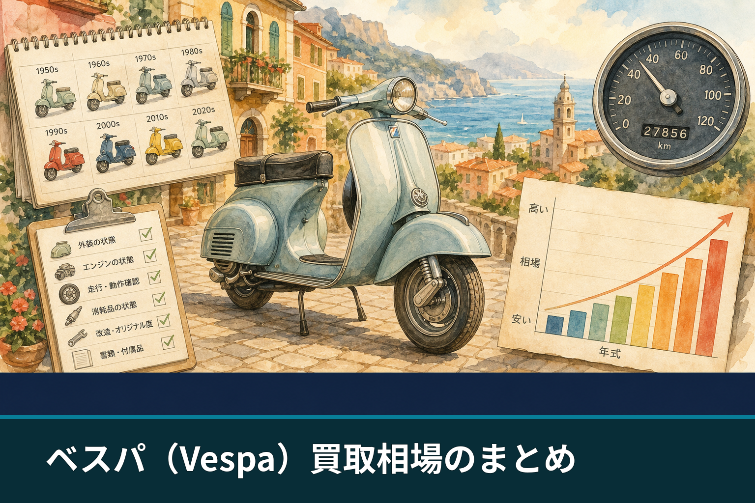 ベスパ（Vespa）買取相場のまとめ
