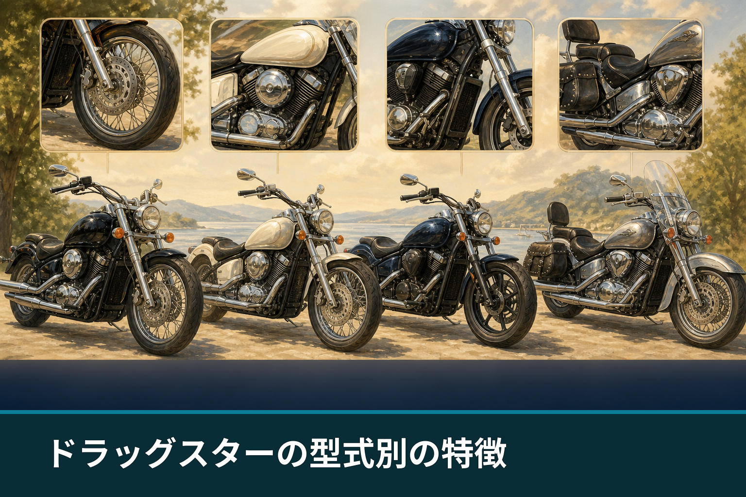 ドラッグスターの型式別の特徴
