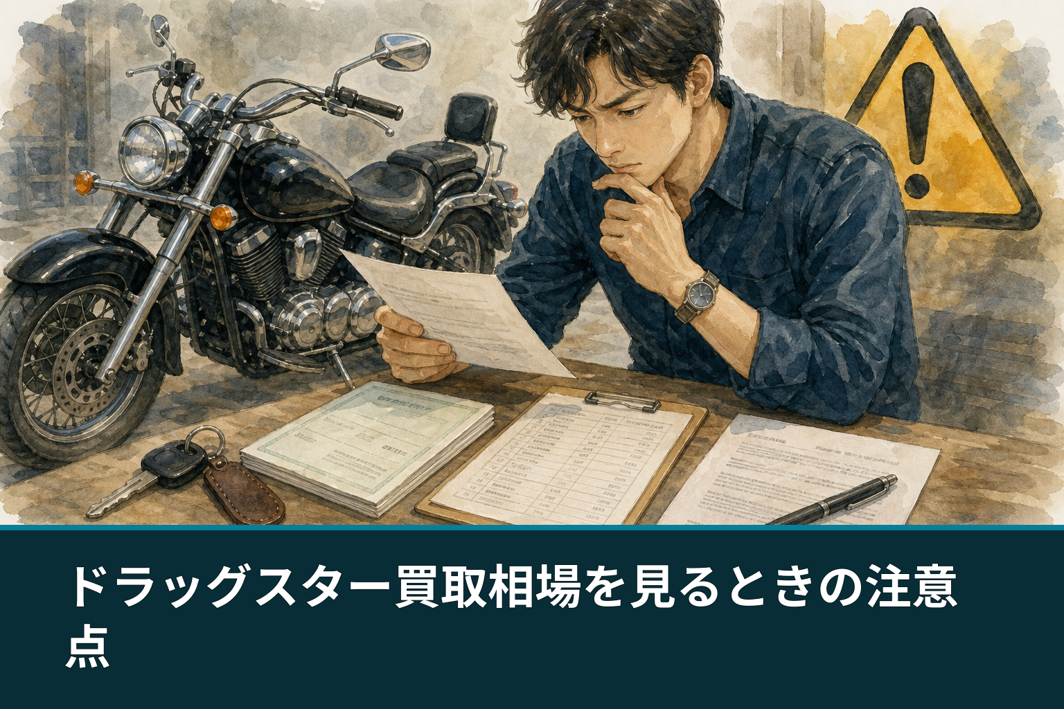 ドラッグスター買取相場を見るときの注意点