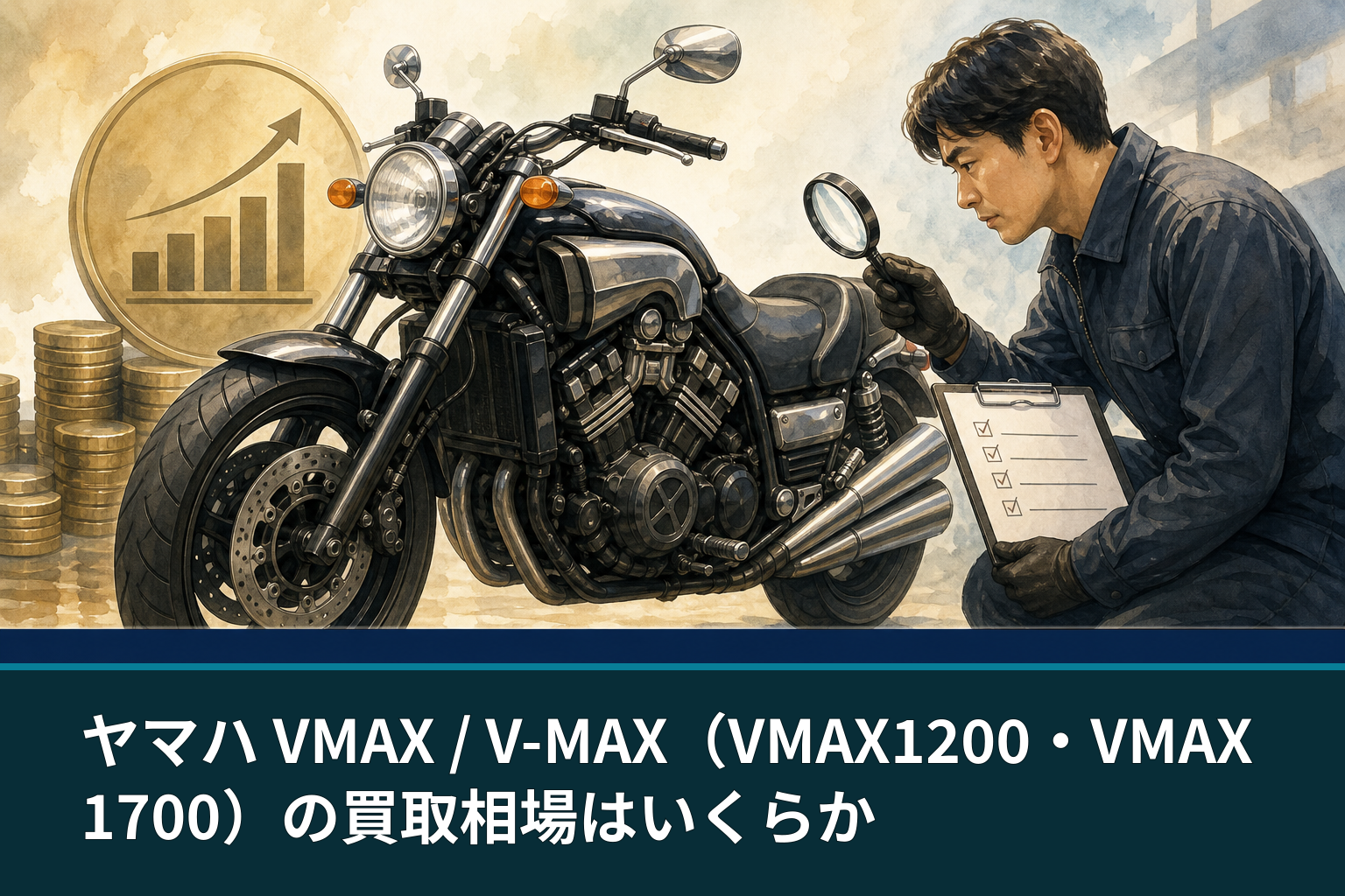 ヤマハ VMAX / V-MAX(VMAX1200・VMAX1700)の買取相場はいくらか