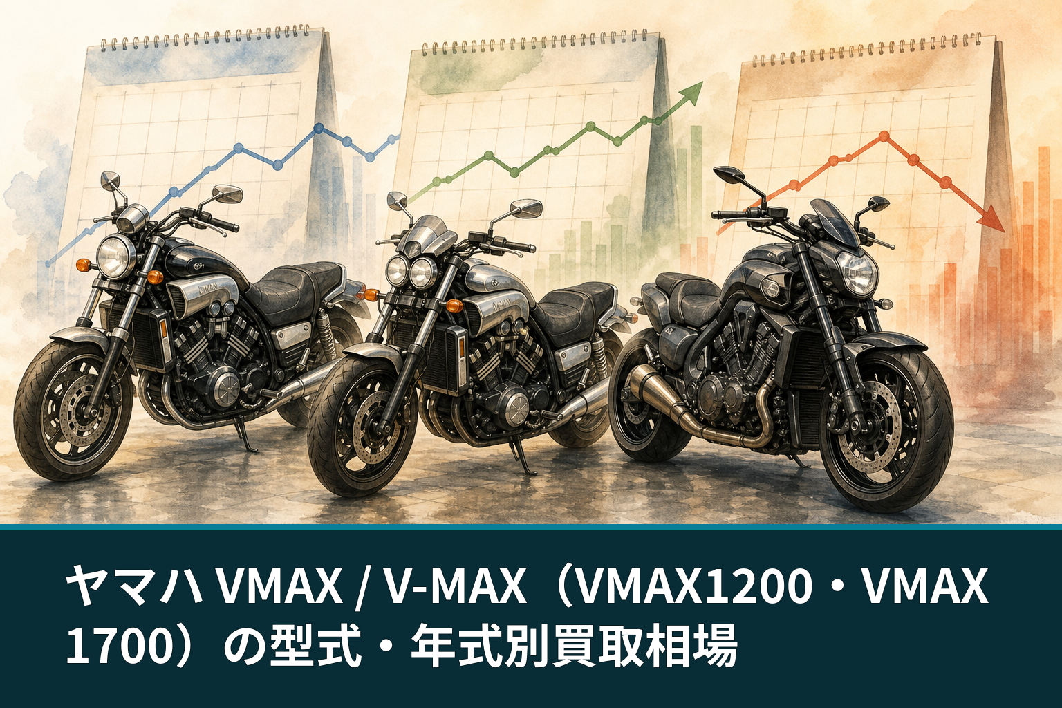ヤマハ VMAX / V-MAX(VMAX1200・VMAX1700)の型式・年式別買取相場