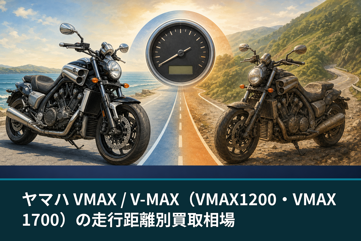 ヤマハ VMAX / V-MAX(VMAX1200・VMAX1700)の走行距離別買取相場