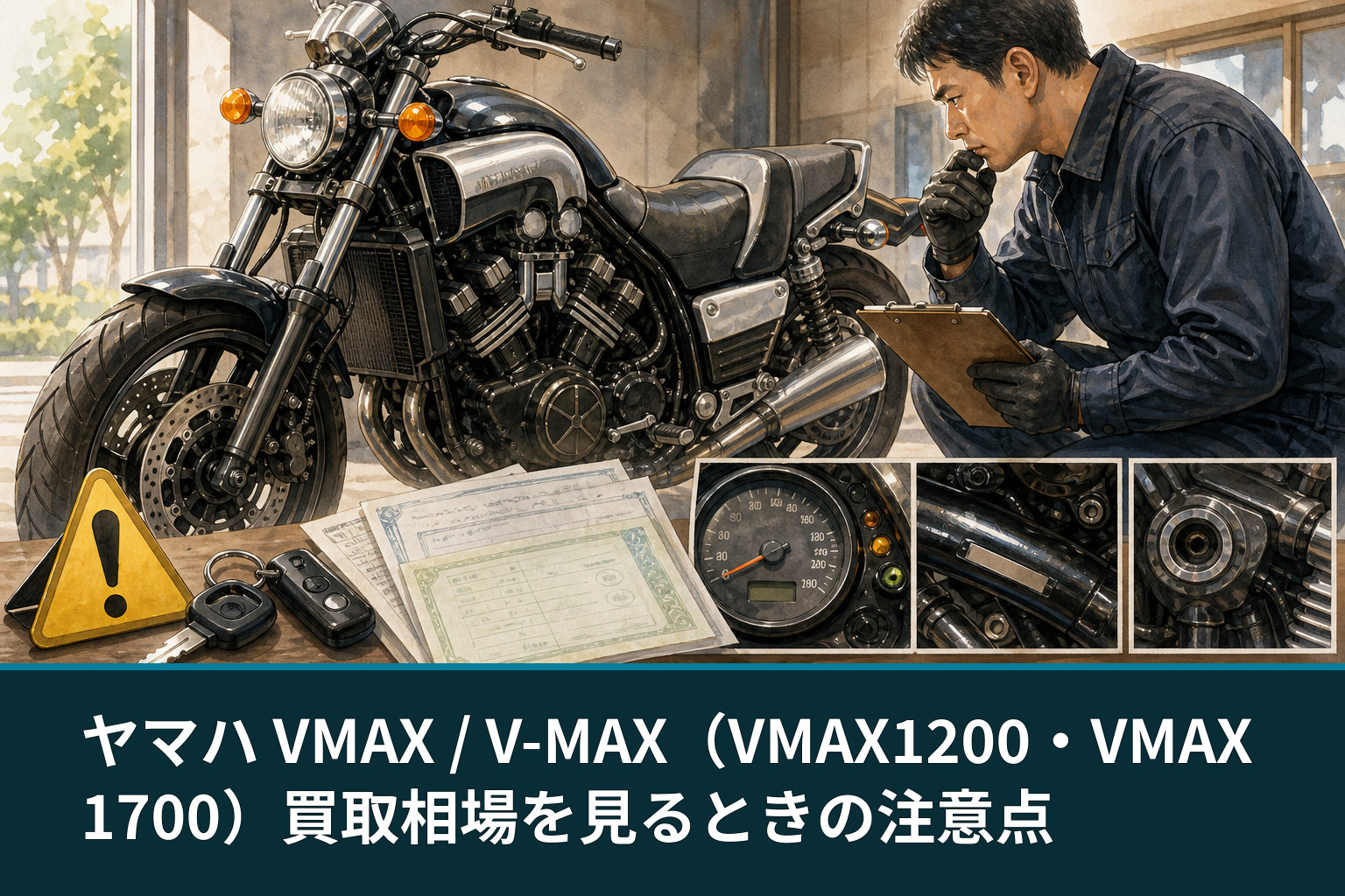ヤマハ VMAX / V-MAX(VMAX1200・VMAX1700)買取相場を見るときの注意点
