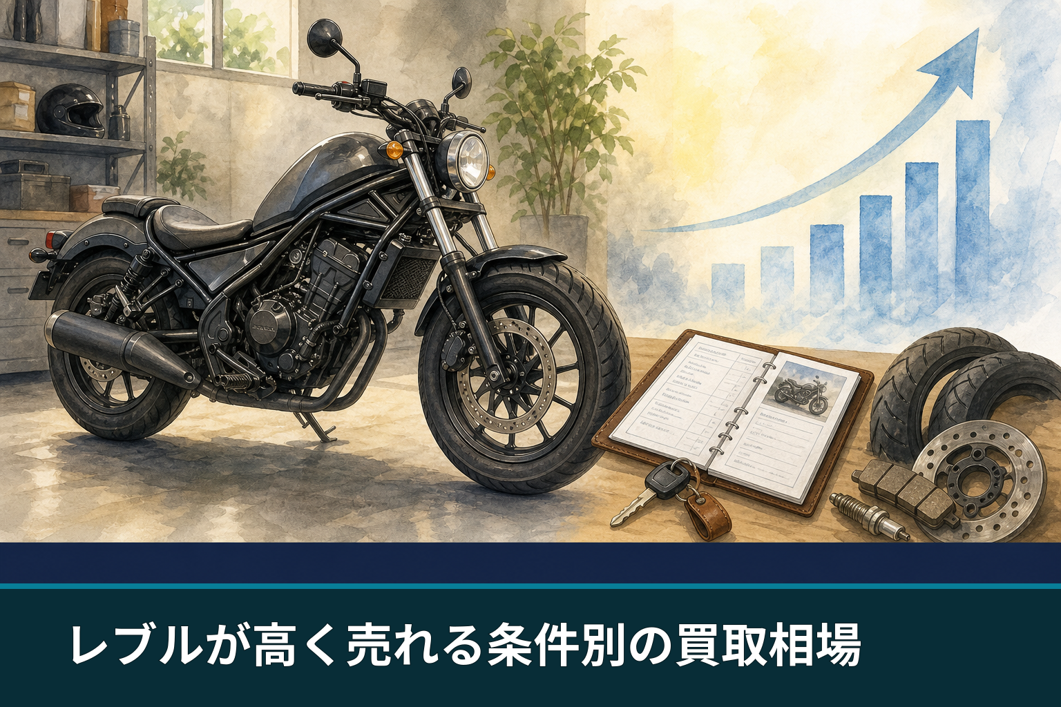 レブルが高く売れる条件別の買取相場