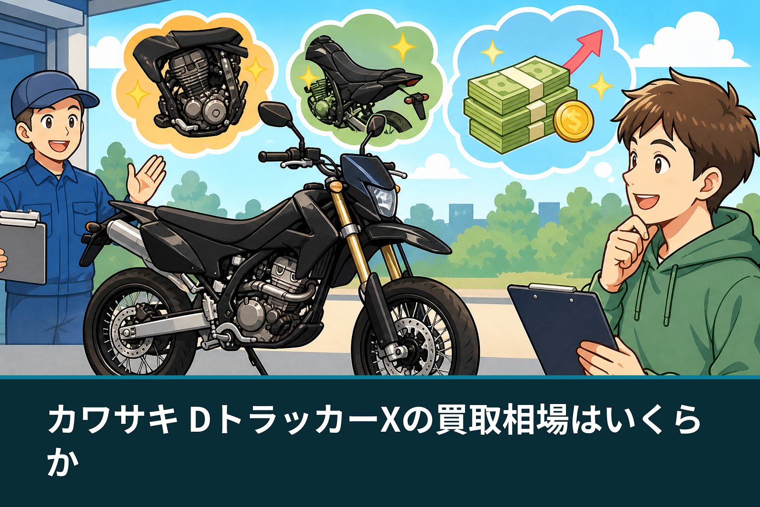 カワサキ DトラッカーXの買取相場はいくらか