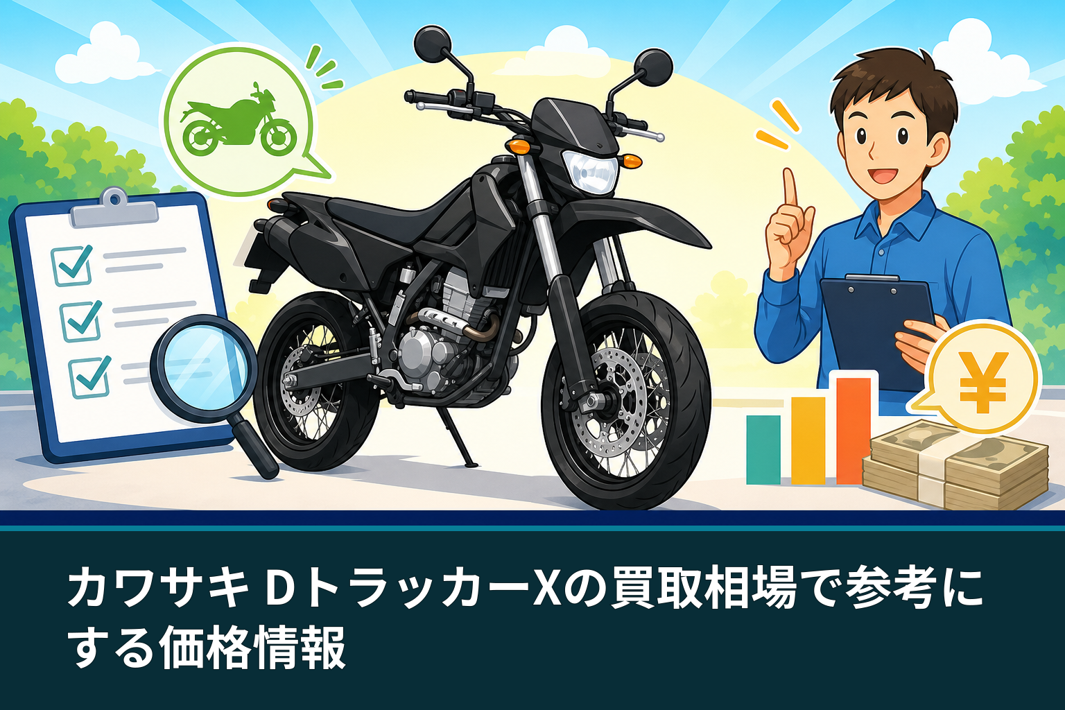 カワサキ DトラッカーXの買取相場で参考にする価格情報