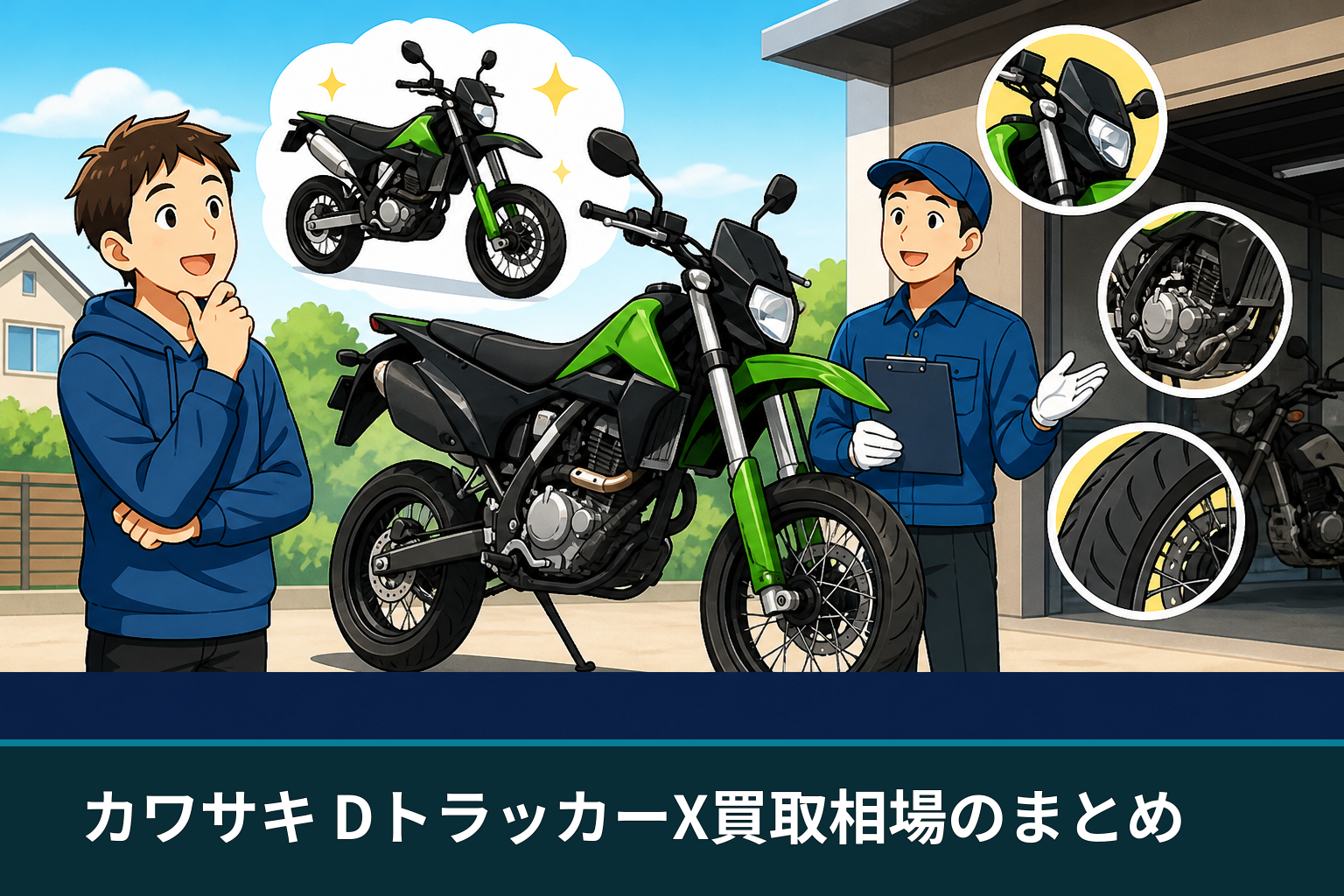 カワサキ DトラッカーX買取相場のまとめ